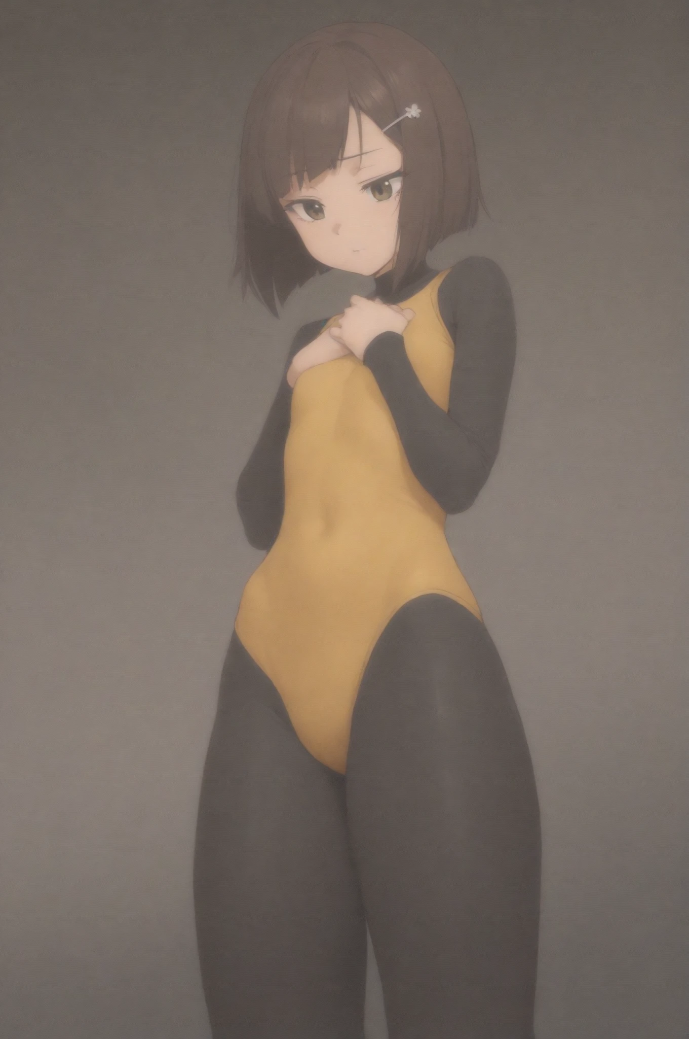 ((Ultra-thin, semi-transparent full latex suit)),