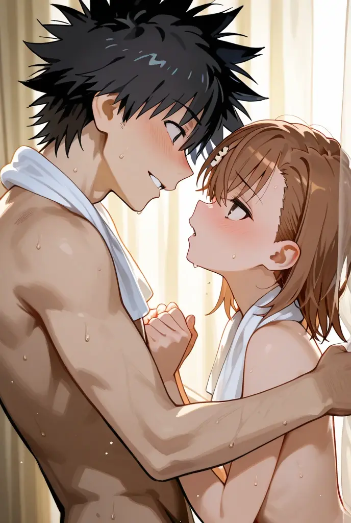 anime, (masterpiece), (Highest quality), (Very detailed), (best shape), (Best Shadow), (absurdes), (Detailed Background), (so beautiful), Shiny, Beautiful eyes in every detail, Extraordinary, Countershading, Detailed soft lighting, an exquisite animation shape, 8k, 32K, High resolution, unity 8k wallpaper, shape, anime style, Perfect lighting, Extremely detailed CG, Sakuragi Hand, blush, Embarrassing, A kind smile, ((Completely naked)), (nsfw:1.4), (orgasm:1.4), Open your mouth, (Embarrassing:1.1), (blush:1.2), charm, (shout:1.1), (Move a row:1.1), Sweat, Heavy breathing, ((Motion Lines)), (1boy and 1girl are having sex), bed, bedsheet, (((Cum in pussy))), Sex with men, ((standing doggy, hug from behind
, 1boy:1.2)), whole body, Perfect body, Bedroom, White bed