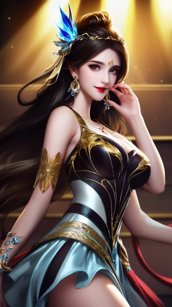 best quality, masterpiece, highres, 1girl, transparent silk china dress, beautiful face, hair ornament, looking at viewer, smile, closed mouth,lips, dress,hair ornament, necklace, jewelry, long hair, earrings, Beautiful face,upon_body, tyndall effect,photorealistic, dark studio, rim lighting, two tone lighting,(high detailed skin:1.2), 8k uhd, dslr, soft lighting, high quality, volumetric lighting, candid, Photograph, high resolution, 4k, 8k, Bokeh (((panties)))