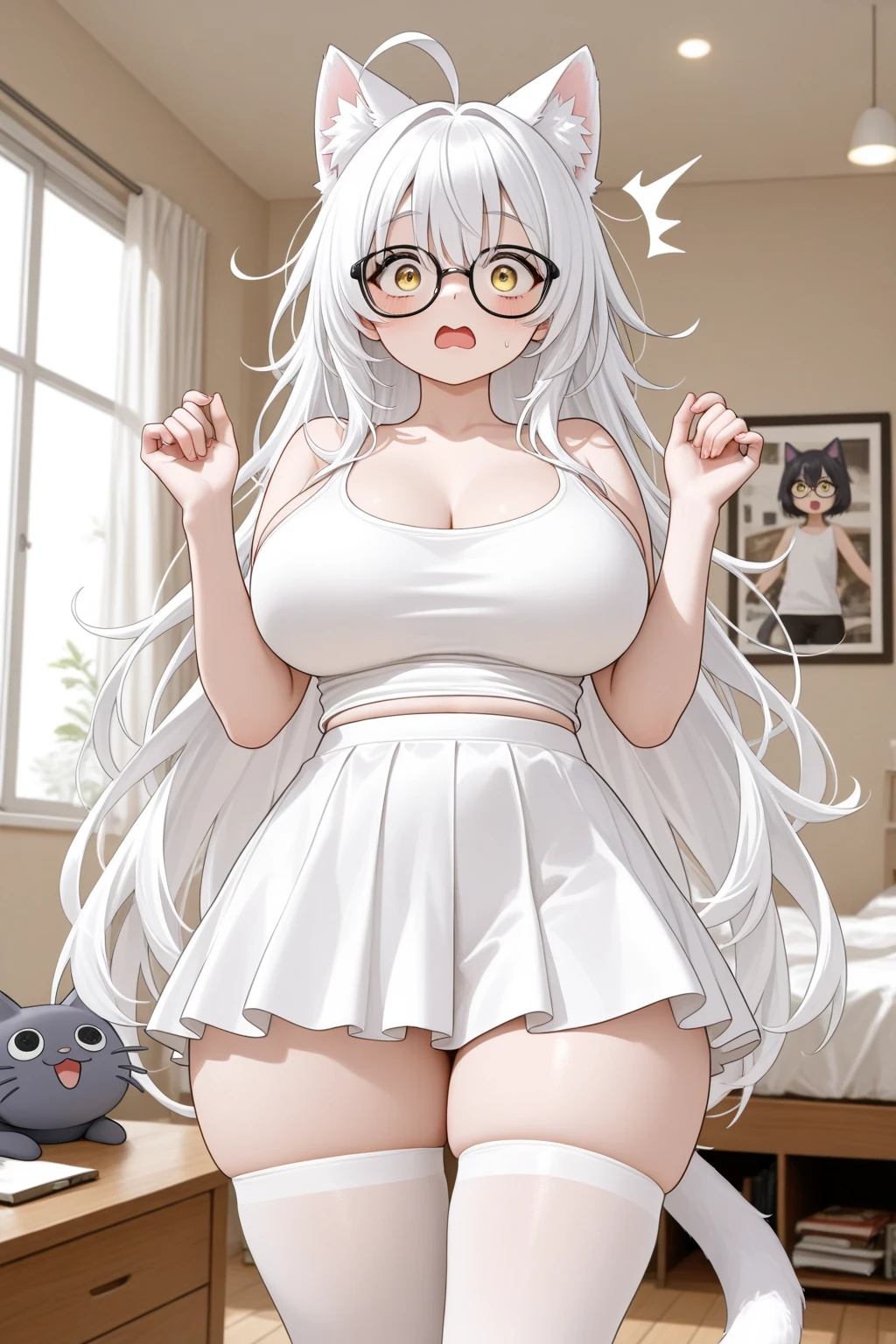 Transparent pantyhose、Full body transparent pantyhose、wet、Glossy、Sheer、Cat's ears、female dog、Leaked、slaves、Slave Collar、wet、Transparent pantyhose、Full body transparent pantyhose、wet、Glossy、Sheer、Cat's ears、female dog、Leaked、slaves、Slave Collar、wet、Drooling from the mouth、gel、masutepiece,High quality,1 girl,Full body,Standing,Standing,silver-white long hair,extra detailed face,Smile,Simple background,Wallpaper,Transparent Wet Pantyhose,Wet and see-through white pantyhose,Full body pantyhose,Wet whole body,Sheer clothes、Transparent pantyhose、Big ears in cats、Transparent Bra、transparent clothe、Transparent and wet clothes、wet、Embarrassed blush、Mojamoja hair、droolng、Clothes wet with tears、Wet and see-through、clear liquid、Colossal tits、Transparent Bra、Transparent live slime in clothes、Gooey transparent slime overflowing from the inside of clothes、Transparent pantyhose、Full body transparent pantyhose、wet、Glossy、Sheer、Sheer and wet、Transparent gel drip、{{{{{{torn}}}}}}、A large amount of clear gel overflowed、Slimy transparent gel、{{{{{Very swollen pantyhose with a large amount of clear gel on clothes}}}}}、{{{Leaked a large amount of transparent gel}}}、{{{Wet and see-through}}}、Black Full Body Light Pantyhose、Wet、Skin is visible、A large amount of transparent gel on clothes,、Transparent slimy transparent gel overflowing from the inside of clothes、Transparent gel accumulated on clothes、a large amount of clear yogurt accumulated in clothes,,,,,,,,,,,,,,,,,,,,,,,,,,、Clear yogurt and black pantyhose、Transparent gel growing in pantyhose、{{{torn}}}、{{{{{Transparent gel overflowing from torn areas}}}}}、Large amount of clear liquid、a large amount of clear splattered yogurt、Sticky glossy white sticky transparent liquid、{{Torn pantyhose and dripping sticky clear liquid}}、{{{{{Black pantyhose with a large amount of white slime in pantyhose bulging inside clothes}}}}}、{{{A large amount of sticky transparent slime overflows、Dripping from the inside of clothes}}}、Viscous white translucent liquid、Jelly Body、Transparent gelcoat、White liquid all over the body、A large amount of yogurt is attached to the whole body、Translucent white jelly、White gelcoat、White translucent splattered slime、Spilled white translucent slime、Large amount of white translucent yogurt moving in clothes、The inside of the clothes is soaked in yogurt、Translucent yogurt splattered from clothes and see-through、Messy translucent yogurt、Transparent slime in pantyhose lives in large quantities、Heavy drool、Leaked large jelly、Red glasses with a square frame、Transparent gooey jelly all over、Transparent pantyhose are slimy、Mushy transparent jelly that breaks pantyhose and splatters vigorously、shiny wet white hair、sticking out your tongue and drooling
