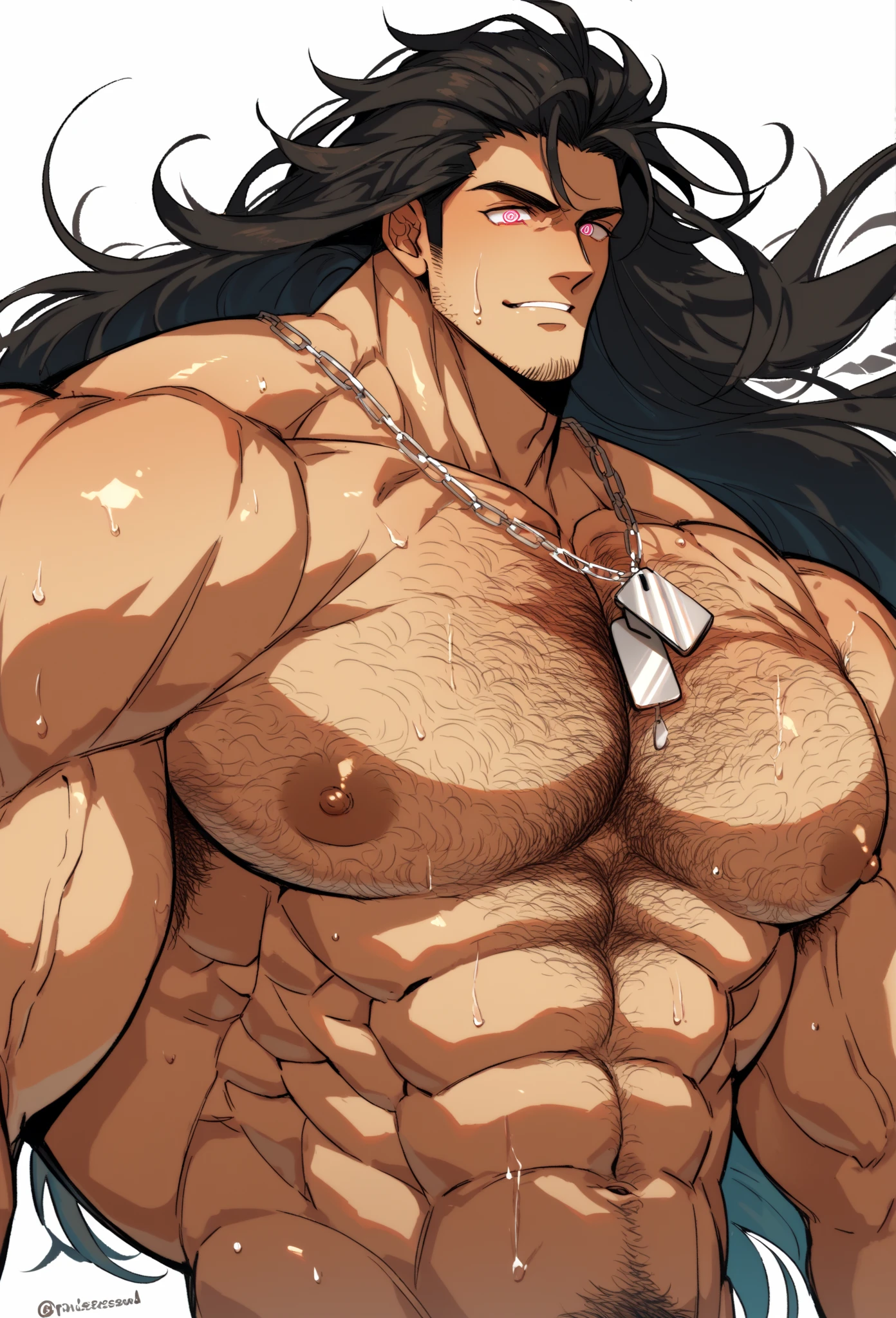 Youthful feeling，( Tattoo),(Thick body hair)，Upper body，(He was wearing baggy shorts，Revealing his length, muscular, hairy)，（Leaning against a tree),(For the audience) ，(Put his hands on his waist)， (Focus on your audience) ，(There is a huge bulge in the area)，sideways，Sharp eyes，(Thick dark brown hair)，(Bottom-up view)，Broad shoulders，Muscles protrude a lot，Highest image quality，cartoon ，Anime Wallpaper，Chest muscle expansion，spread your legs，Sexy,(main part, best quality)，((Exaggerated muscle bulge))，The protagonist is tall，muscular and bulky, muscular characters, Awesome and cool, tall and muscular, muscular!!, Very strong, muscular attractive men, Huge muscles, Big Muscle, Muscle Man, Anime handsome man, muscular!, Giant muscles, muscular bodies，(canto da foto de baixo para cima) (imagem da mais alta qualidade) ，Close-up photos，Lion man ,real, jovem, , vestindo shorts, virilha saliente, imagem de anime, Leaning against a tree, pernas bem abertas, male face, bonito rosto jovem, cabelo subcortado, huge muscle muscles of the , large strong thigh muscles, Biceps Sinewy muscles, Corpo enorme, corpo tonificado devido ao treinamento intenso, Well-developed muscles, ABS transparente de 8 embalagens, 3 metros de altura, , , pele brilhante, rede de suor pingando, （hands on thighs）,  feet, Sem barba，Thick Legs，