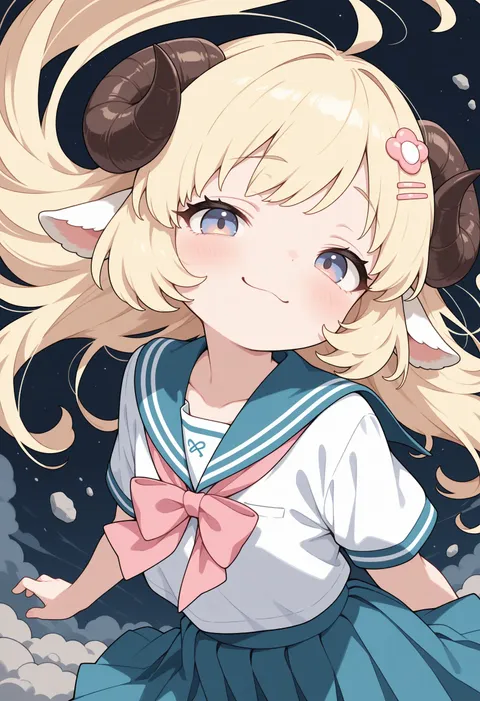 Аниме девушка-овца