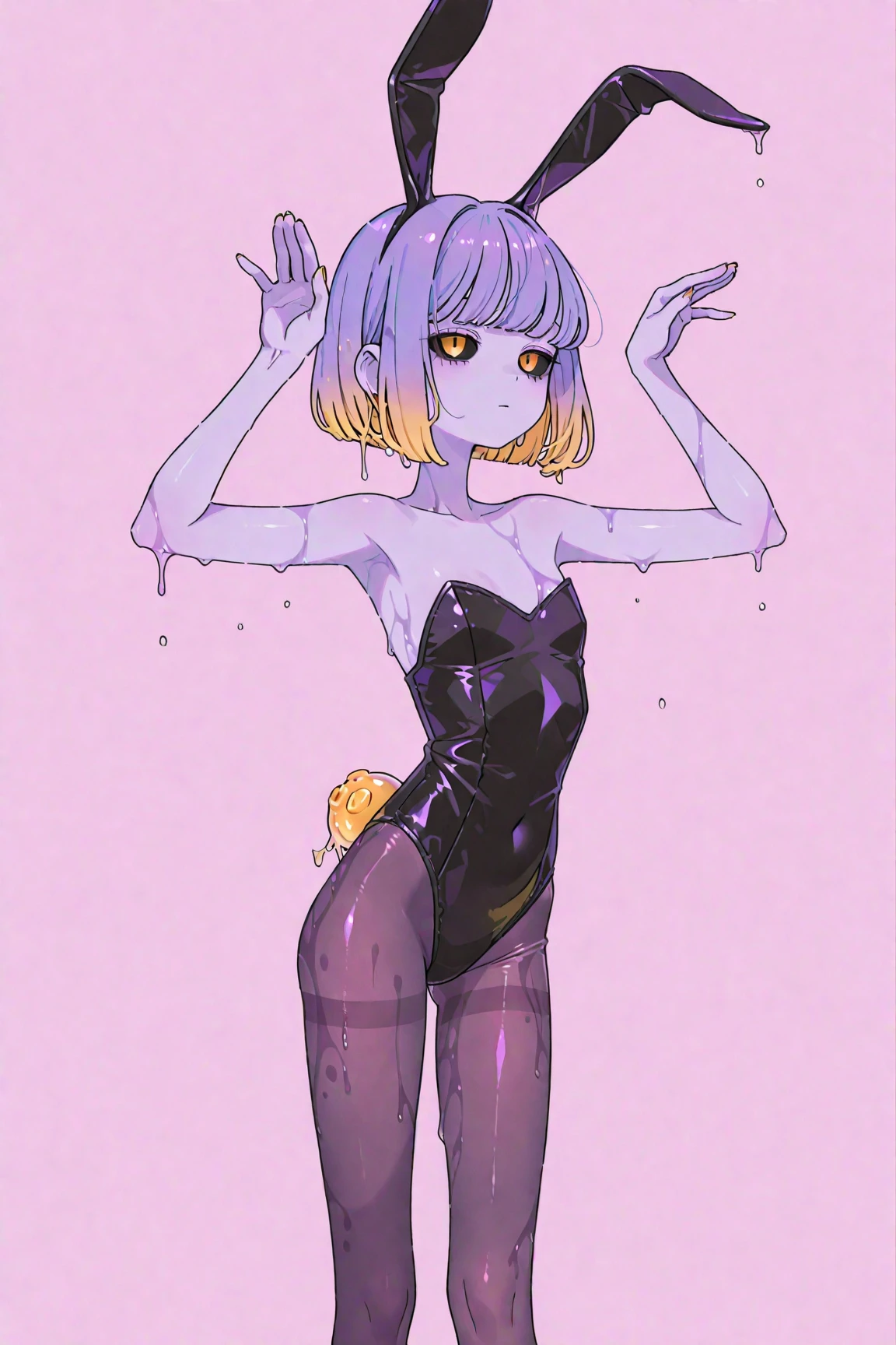 full body, solo, 1girl, looking at viewer, smile, blush, medium breasts, god rays, Sea_lavender \(flower\), floral background <lora:gyokai_himehajime_style_v01.10:1>