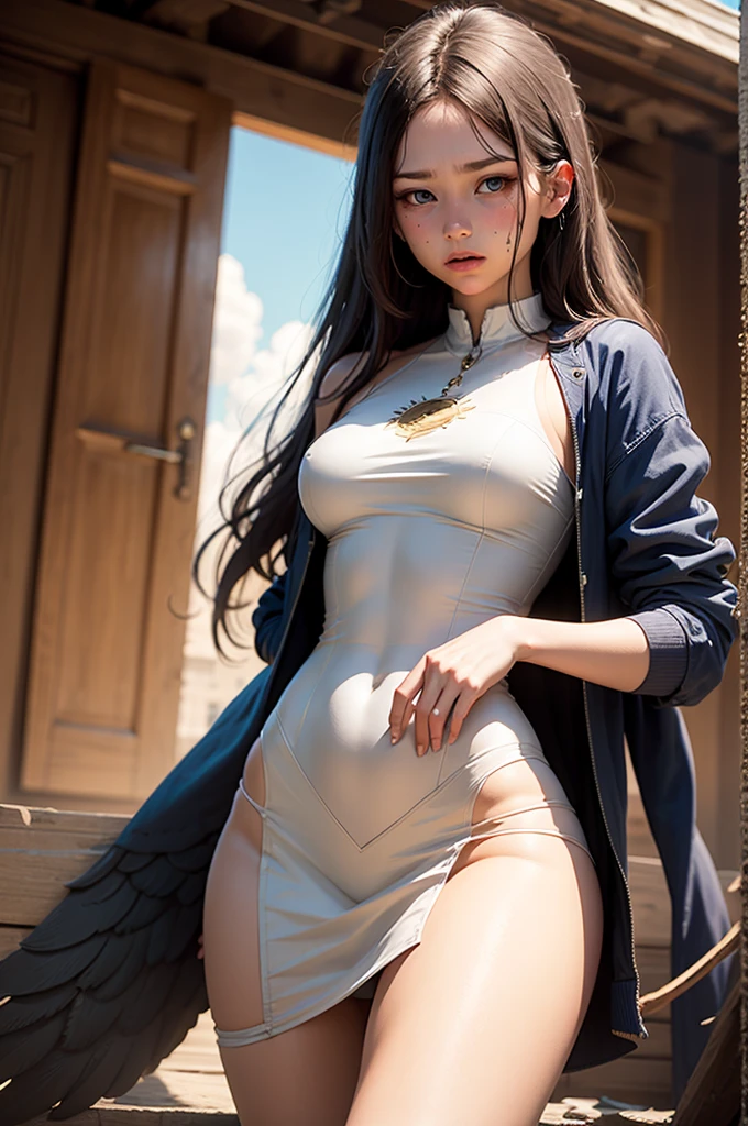 Costume Gangnam woman,White,1girl,Raised sexy,coquettish,chinese paintings,full bodyesbian,Reserved