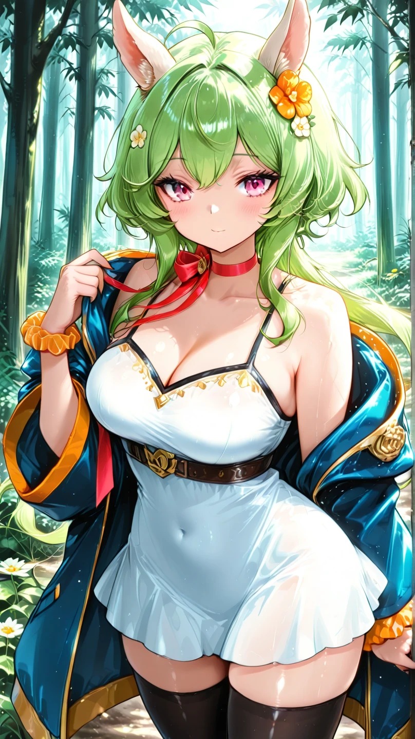 a 1girl, Japanese ocean, beach, beautiful big breasts, rose hair, Bright green color at the ends of the hair, MitsuriKanroji,stands in full growth in pink micro bikini, (Body Full 1:1), Dazzling, smil, chest, In art: Demon Slayer, Demon Slayer Art Style, demon slayer rui fanart, badass anime 8 k, Demon Slayer, Anime Key Art, 4 k manga wallpapers, kimetsu no yaiba, anime wallaper, Ultra Transparent, Ultra Detailed, very extremely beautiful, anime epic artwork, Anime Art Wallpapers 8K, Local Art & epic composition, very extremely beautiful, beautiful breasts, (tmasterpiece, beste-Qualit),