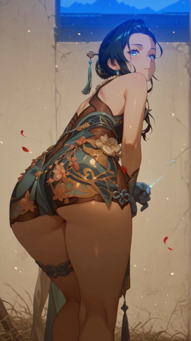 (((Masterpiece 1.5))),(hyper quality:1.5), Hyper Detailed,Perfect drawing,3D,16K illustrations,(((clearface)))Hi-Res,1 persons,adult lady,Beautiful skins,(Female buttocks facing the screen)、((Erotic face))、Backward perspective、A dark-haired、((pink seduction background))、A sexy、Busty body、((Big round buttocks))、((thin-waist))、a closeup、(((Luxury underwear)))、(((Beautiful panties)))、(((sexy lingerie )))、top-quality、((Turned))、with blush cheeks、Wriggle your hips、((Stick your butt out))、((Shooting from the back diagonally below))、16K illustrations、moonlights、superclear、Full of charm、masterpiece、high detailing、beatiful backgrounds、Detailed drawing、Functional、emotional,((beatiful backgrounds))(((Detailed drawing))),Perfect Beautiful Girl,((Perfect Photo)),((emotional)),((Luxury)),spot light