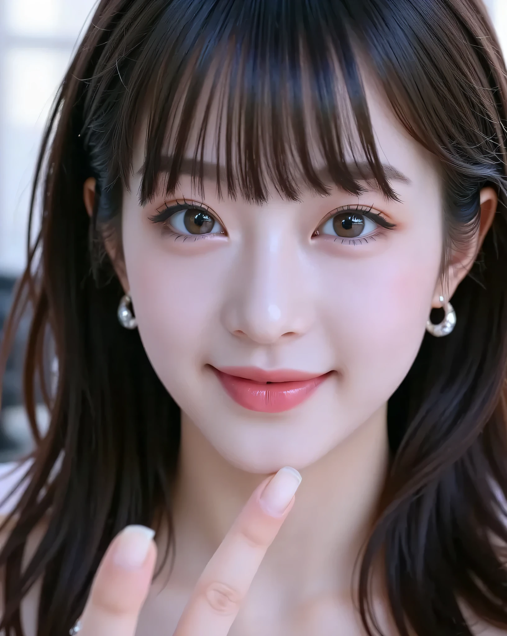 {{bust close-up pictures:1.8}},{Focusing on the face:2.0},{{top quality:1.8}}}, {masterpiece:1.8}, {:1.8}},,{natural makeup:1.8},{{Big eyes with a very elaborate face:1.8}, {{ Beautiful White Skin:1.8 }}}, {Professional Lighting)}},{High Accuracy Selection},{{{{Picture of a face above the chest:Nipples(red)Nipples}}}},{{1 high school girl:16 years old :smile :small breasts with a cluttered body:Areola(Pink)Areola}},,{red頬:1.6},,{{{{smile:{{{big double eyelids}}}:{{{mascara}}}:{{ { teardrop bags:1.8}}}:{{long eyelashes:1.8}}},,{{eyeshadow:0.8}},{{{{透けて見える白いタイトシャツ-Nipples:1.8}}}},{{bob cut::Princess Cut:ponytail:1.8}}