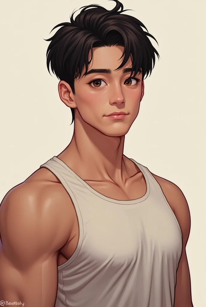 Teenage picture of actor Ben Wang, teen, (15 years old), asian boy, slim, average, unremarkable, soft, slightly overweight, (bowl haircut), 4k, highly detailed, (((()))), ((((((upper body portrait)))))), ((plain white background))