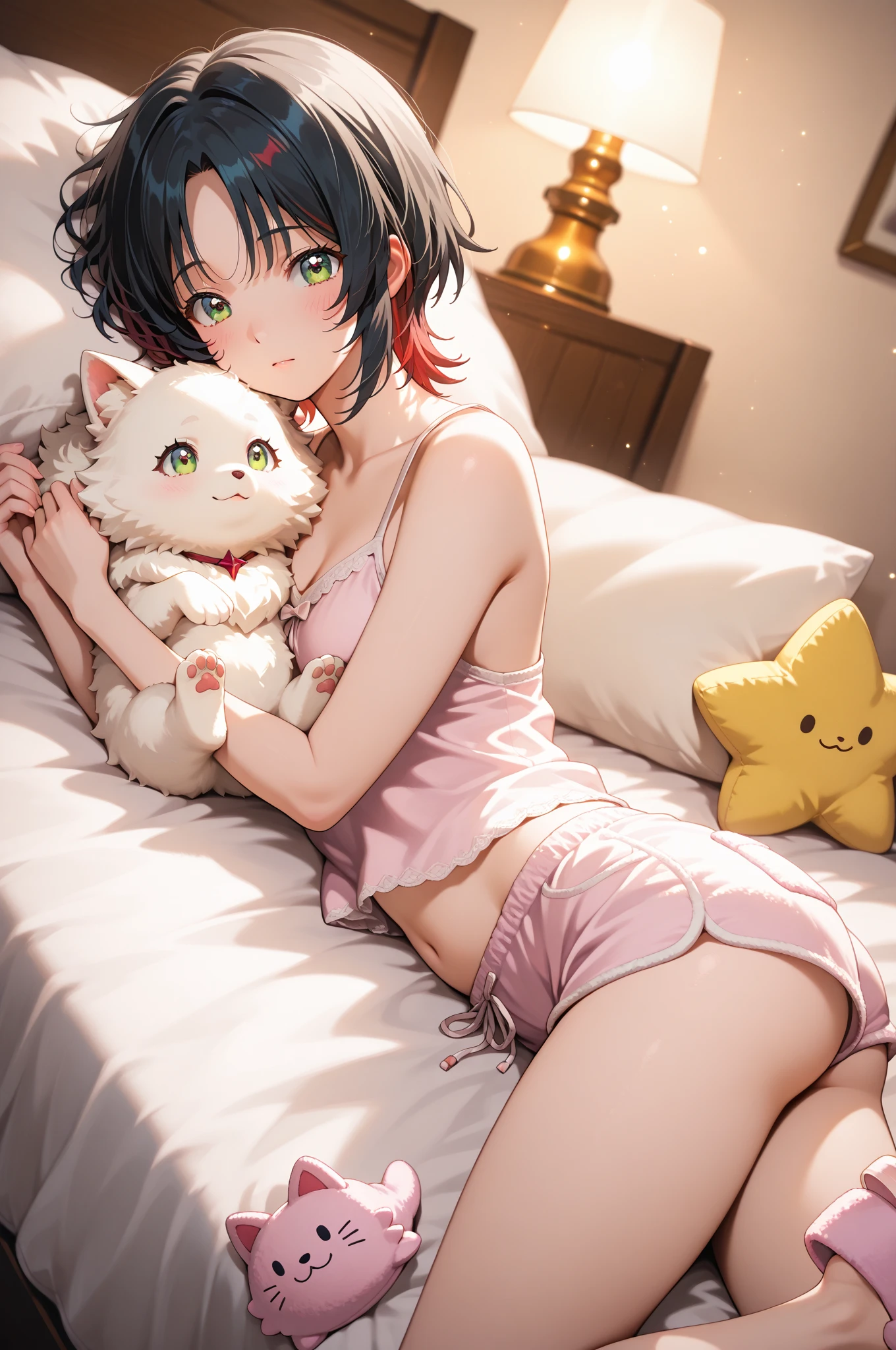 Small breasts、Small breasts、Erotic Cat Cosplay、cat cosplay、Black Hair、short hair、Short low ponytail、Pale purple eyes、Cat ear、Blushing、Small breasts、Small breasts、、Cute underwear、Embarrassed、White bra、White panties、Lie down on the bed、Blushing、Cat Pose、Black Hair、short hair、Short low ponytail、Pale purple eyes