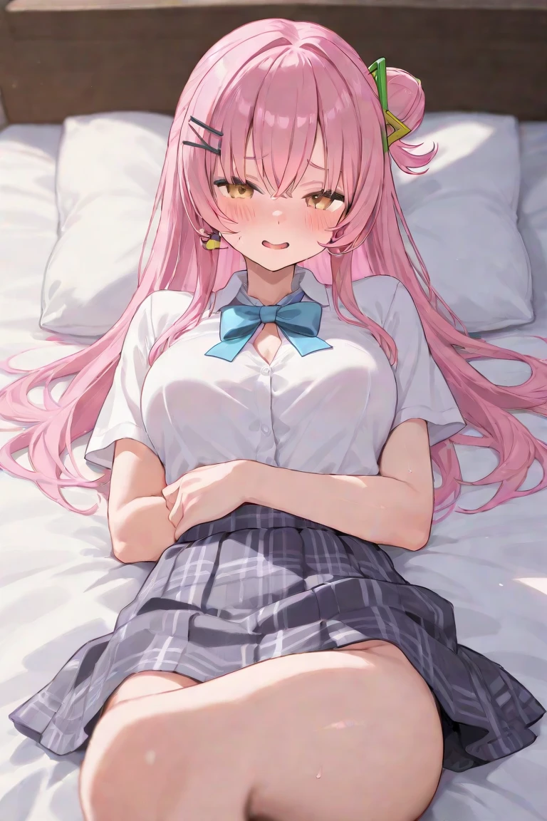 Smaller chest、Eyes closed、Open your mouth wide、red blush、School Uniforms、opening legs、girl with、a large amount of semen、White liquid smeared、Vaginal ejaculation、sexual fluids