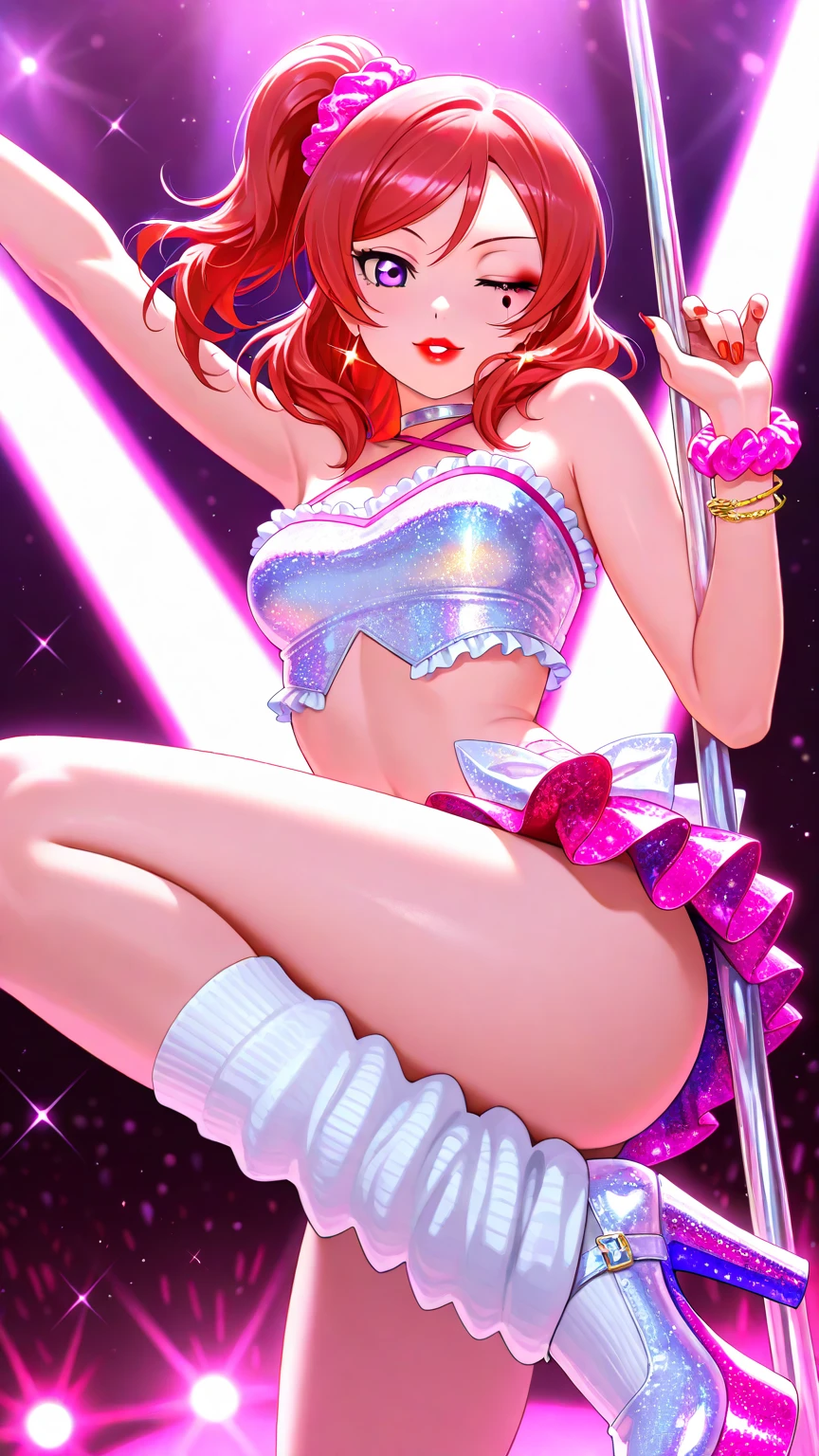 (masterpiece、top-quality、top-quality、Official Art、Beauty and aesthetics:1.2)、(1 girl in:1.3)、ighly detailed、(Fractal art:1.2)、White cotton bikini panties、colourfull、Supreme Detail、(Zentangle:1.2)、(dynamicposes)、(abstract background:1.5)、(3 Layer Dresses:1.2)、(shinny skin)、(Multiple colors:1.4)、The upper part of the body、Transparent gauze、bare shoulders、blooming flower field、glistning skin、Light smile、A sexy、bust、barechested、frombelow、Waiting with your ass up