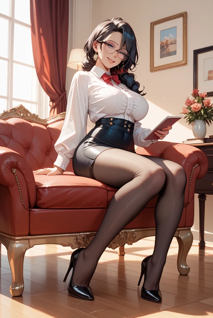 girl, huge tits, collarbone, bare shoulders, sweaty, cleavage, choker, sexy lingerie, soft lighting, high resolution, ultra-detailed, intense expression, alluring gaze, tousled hair, curvaceous figure, confident pose