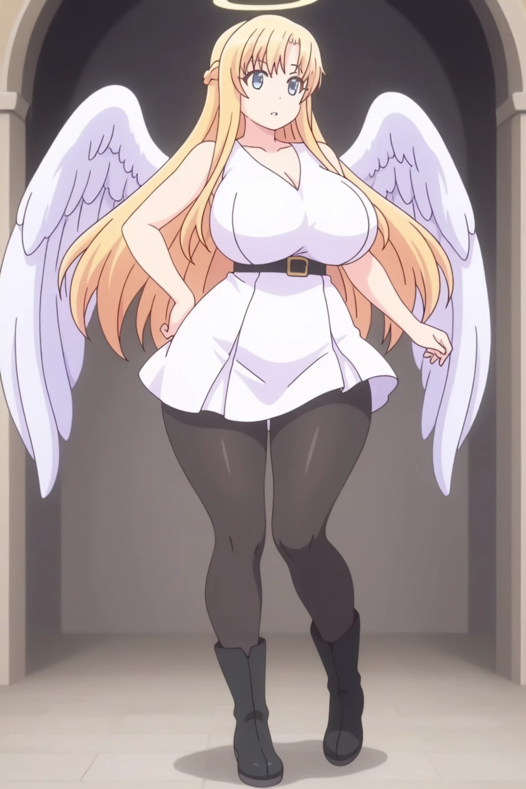 Anime. 1 Girl. Cute girl. Angel. Slave. Blonde. Long hair. Blue eyes. Beautiful eyes. Perfect eyes. Expressive eyes. Ideal face. A face about to sneeze. Sneezing face. Beautiful nose. Snotty nose. 16 years. Big breasts. Beautiful breasts. Pointy ears. Cold. Allergy. Runny nose. Nasal mucus. Snot. Snot flows from the nose. Snot flies in all directions when you sneeze. She's having her period. Her crotch is bleeding. There is a small streak of menstrual blood on the panties. Menstrual blood flows down the thighs. Ideal anatomical body. Beautiful long legs. The whole body is covered with scars. Angel wings. White wings. Dirty tunic. Torn tunic. dirty panties. Torn panties. Barefoot. Slave collar. Shackles. Standing. Full height. Fantasy. City. Street. Many people. Beautiful character design. Shiny skin. Full body. nsfw. Scat. Official art. Extremely detailed CG Unity 8k wallpaper. Ideal lighting. Ultra high resolution 4K. Super detailed 8K. A high resolution.