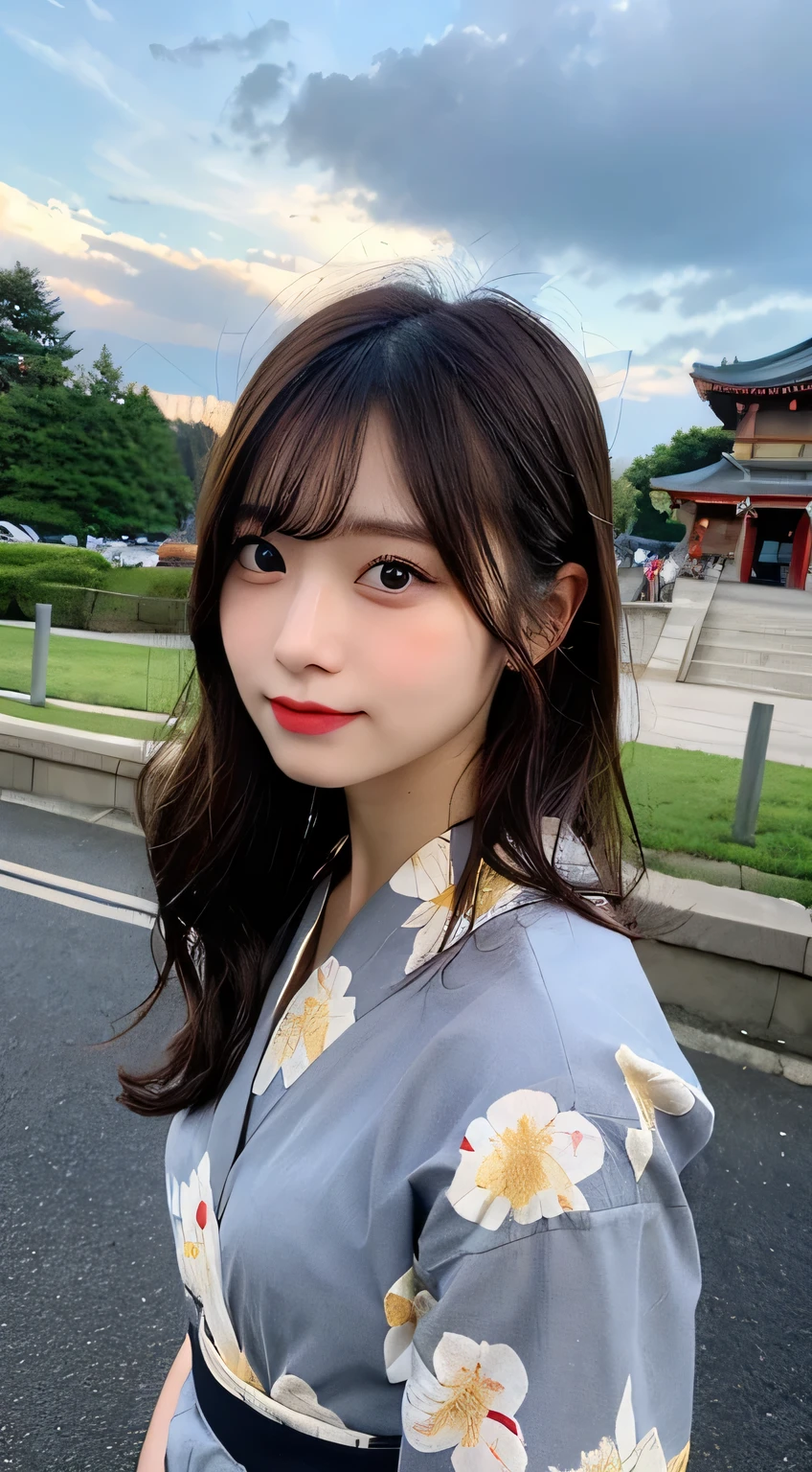 Best image quality (8k, High resolution, masterpiece: 1.2), Very detailed, Random Hairstyles, 26-year-old woman,
Extraordinary beautiful girl、Cute and beautiful face details、(Dealing with the Children_v1:0.008)、
score_9, score_8_upper, score_7_upper,
situation: A girl in a quiet Japanese garden、Deciding to confess in front of the pond where the moonlight is reflecting。
clothing: Yukata。In a blue floral yukata、Hair is kept simple。
Pause: Put your hands on your chest、The moment when you quietly talk to someone。
Camera angle: At a slightly lower angle、A wide shot of a beautiful view of a girl and a garden。
,Active stop temporarily ,
On her side、The thunder danced。
Focus on the upper waist
, Random cute poses ,Big eyes ,Puffy eyes , Heart pupil, blush , Big shy smile , salute