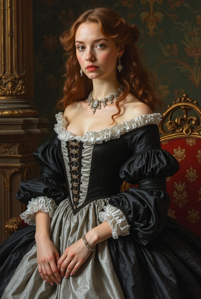 photo and gross. Ana Karenina 22 years old, dressed in period clothing, Russia, 19th century d.C., perspective, half body detail, sharp focus, light mix, detail, feeling like it's medieval, (high skin detail: 1,2), 8k hd, DSLR, Luz outfit, high quality, Fujifilm XT3 Grainy Films.