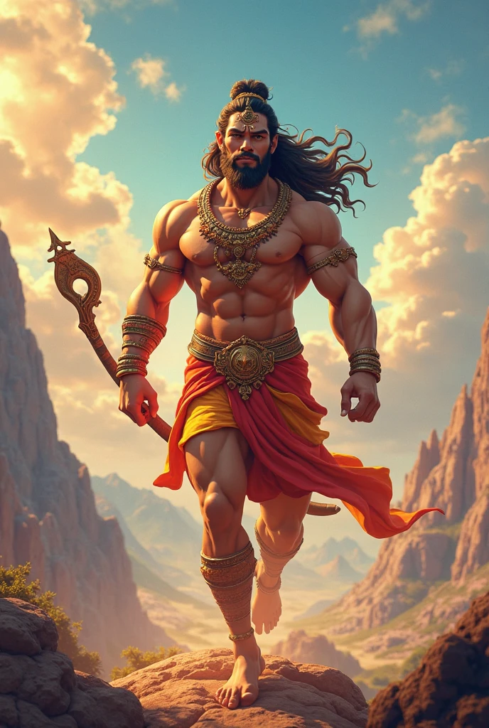 Hanuman ji beard Bajrangbali gada photos  with 
