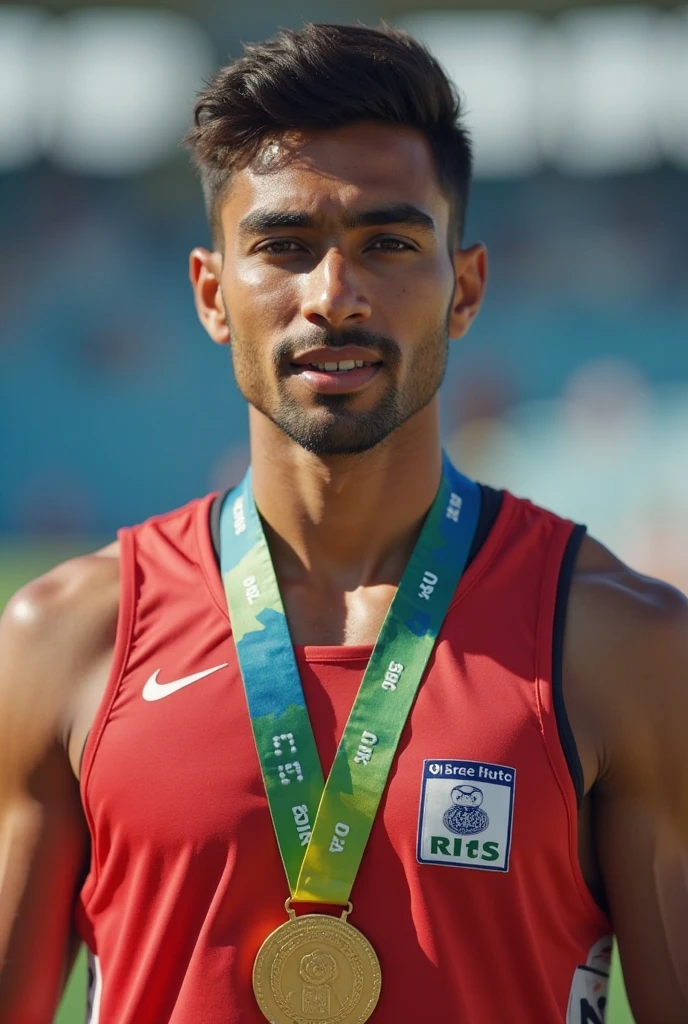 Acima、Crie um homem maduro de 30 anos,single eyelids!Use roupas esportivas, com cabelo castanho curto !e uma barba curta, Just shortshow hairy chest muscles), ), (Use uma barba curta,) free space!Charming and serious look, ((Corra no campo esportivo)), musculoso!, Barbear rente e ajuste seguro, (高quality, Imagem fotorrealista), Fundo de imagem no campo de esportes, ((qualidade, 8k, obra-prima), foto ultra HD, (Detalhes no rosto, texturas de pele, corpo ultra-detalhado:1.1)Pelos altos no corpo!A high resolution, obra-prima, muscular、Detalhes de cabelo curto、NSFW、Spacious size、Dedos corretos para esculpir membros)The skin is very dark!The skin is a little rough!Authentic texture、Meias brancas!sports shoes. (background scatter 1.2) treinamento