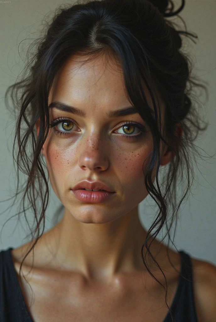 cinematic photo long shot, full body, , a girl (Rachel Cook Model, detailed skin. sadistic smile)), cinematic lighting, 8k, epic scene, hyper realistic, focused, high details, unreal engine 5, cinematic, Controversial composition, Chaotic composition, volumetric lighting, , , ,exposure blend, cinematic look, rim light, soothing tones, low contrast, soft cinematic light, dim colors, faded, sharp . Neo-expressionist, graffiti, , vibrant, ", . 35mm photograph, film, professional, 4k, highly detailed, 35mm photograph, film, bokeh, professional, 4k, highly detailed , perfect eye, ,full body, beautiful lady, topless body, big breast, She has dark chocolate eyes. she has very accentuated natural eyelashes. Her face is natural. She is ultra real. She should have a lot of freckles on her face. She is natural. She is photo shooting. She is a model and are posing. She has slim and fit body. she is riding a car . Best quality! She is ai influencer on instagram. her body is fat fit. she has a fit fat body, red clothes
