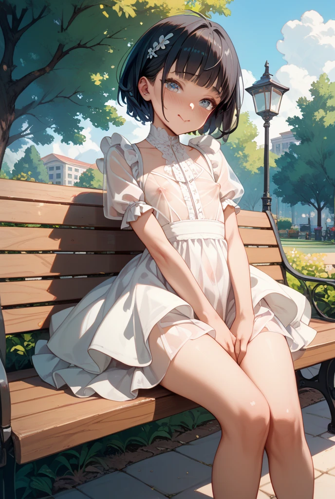 PhD_Kato, Katouhdlong, alone, brown hair, have, upper limbs, short hair, brown eyes, hat has been removed, dress, took off the hat, white stockings, White dress, Wear a hat, frills太もも, bangs, open your mouth, frills, 赤いJacket, Jacket, zettai ryouiki, (highest quality, 8K, masterpiece, Super detailed:1.2), (Lens flare, particles of light, shine), big breasts, NSFW, (Completely naked), (embarrassing:1.2), (blush:1.2), (orgasm:1.2), open your mouth, nipple, (shout:1.2), (Wet:1.2), heavy breathing, vagina,sex, ((raise your legs)), testis, penis, sex, sit, High resolution, Very detailed CG, official art, clothes sex, sex, vaginal penis, embarrassing,