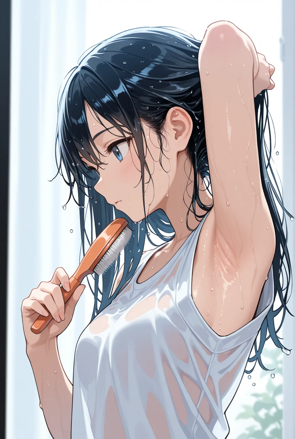 girl、Big Breasts、Put a dildo in your ass、naked、No clothes、Flat Chest