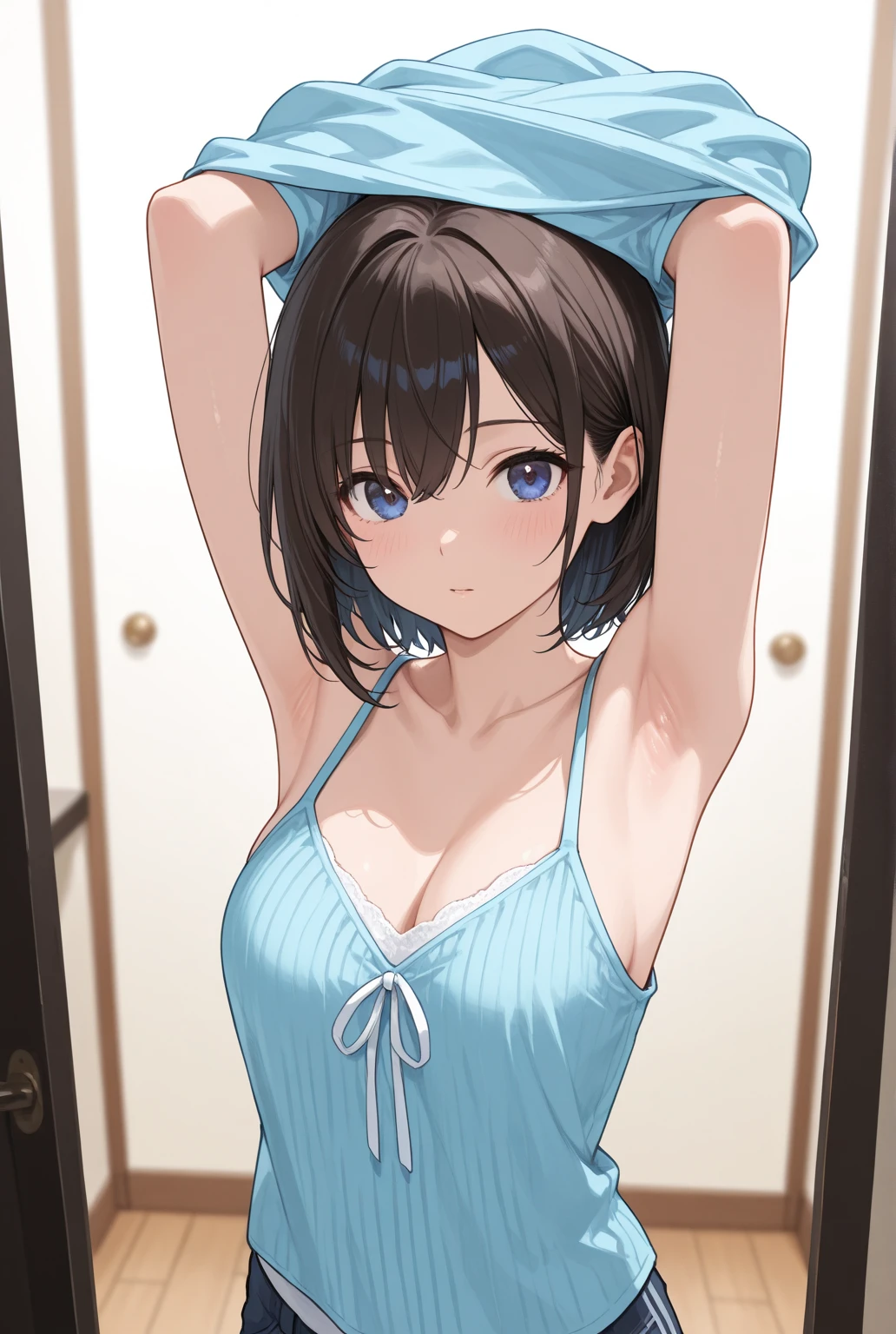 taking a shower,在海边taking a shower,The chest is large,Excitation