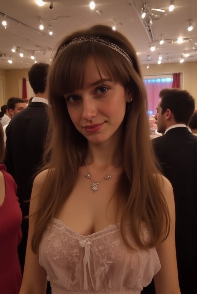 15-year-old girl, small breast, without clothes, in a wedding
