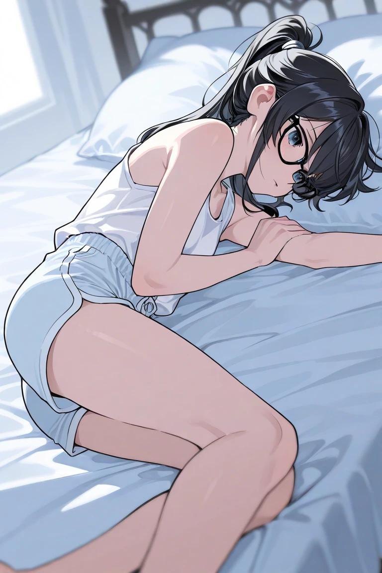 femele,Hard,(The beautiful,goodlooking),In bed at home,In the middle of the night,(be full of detailarefoot,perfect foot,put your feet outside,perfect body figure,Wear super small underwear