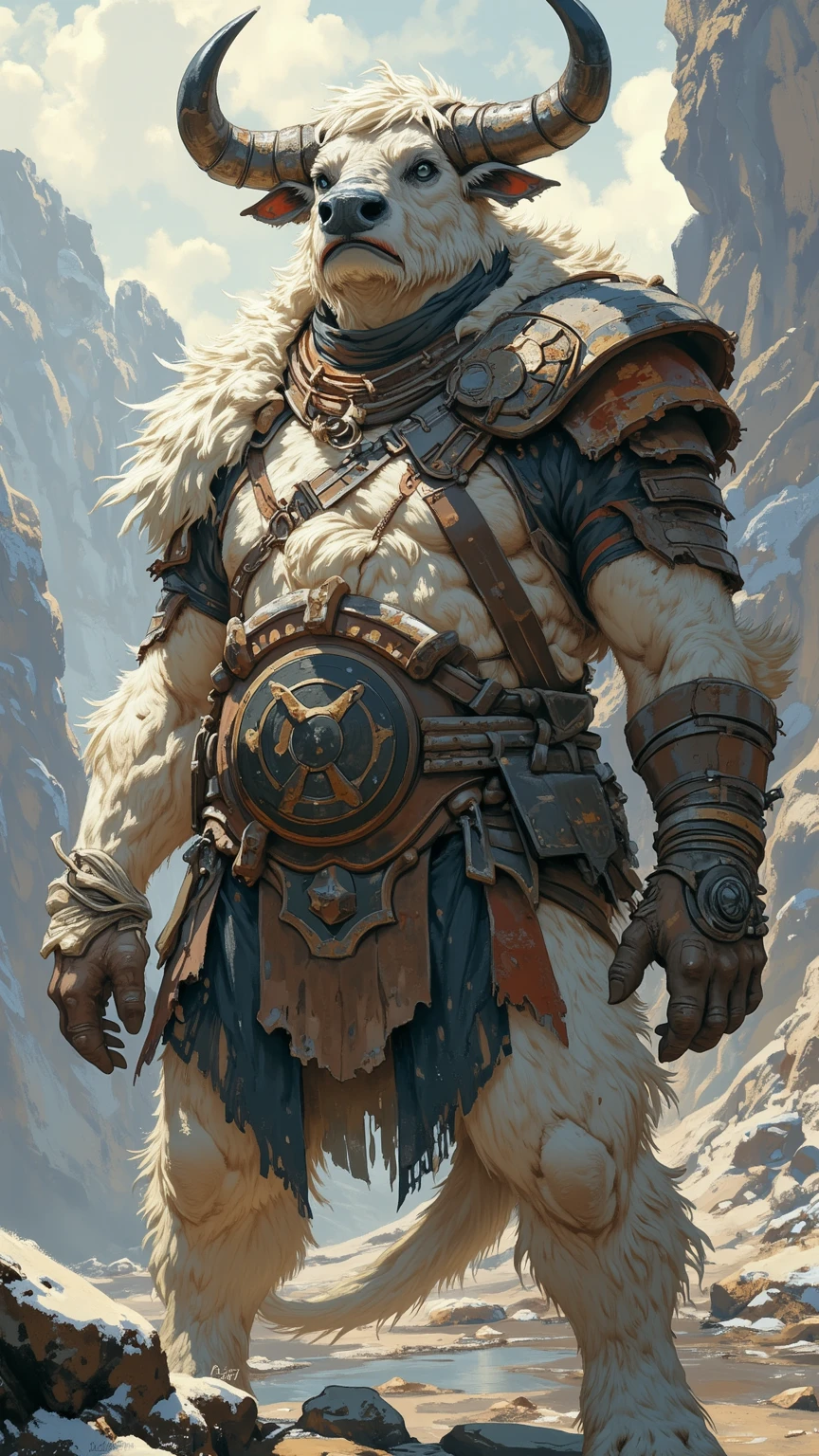 Minotaur, solo, muscular, perfect_eyes, perfect_face, abs, big_chest,wide_body, muscular_arms, winter, snowforest_background, solo, minotaur, angry, half_body, close_up, manly, man, muscular, brown_horns, big_eyes, orange_eyes, glowing_eyes, bara_body,hyper_muscles, hyper_chest, hyper_muscular_body, huge,forest, snow,snowy_forest, armor_pants, half_body,closeup, medieval_armor ,iron armor,armor,canines, moth_closed, angry,serious, HD, 4k, high_detailed_background, sunbeam,by kenket, bydarkgem, by miosha, bull, monster
