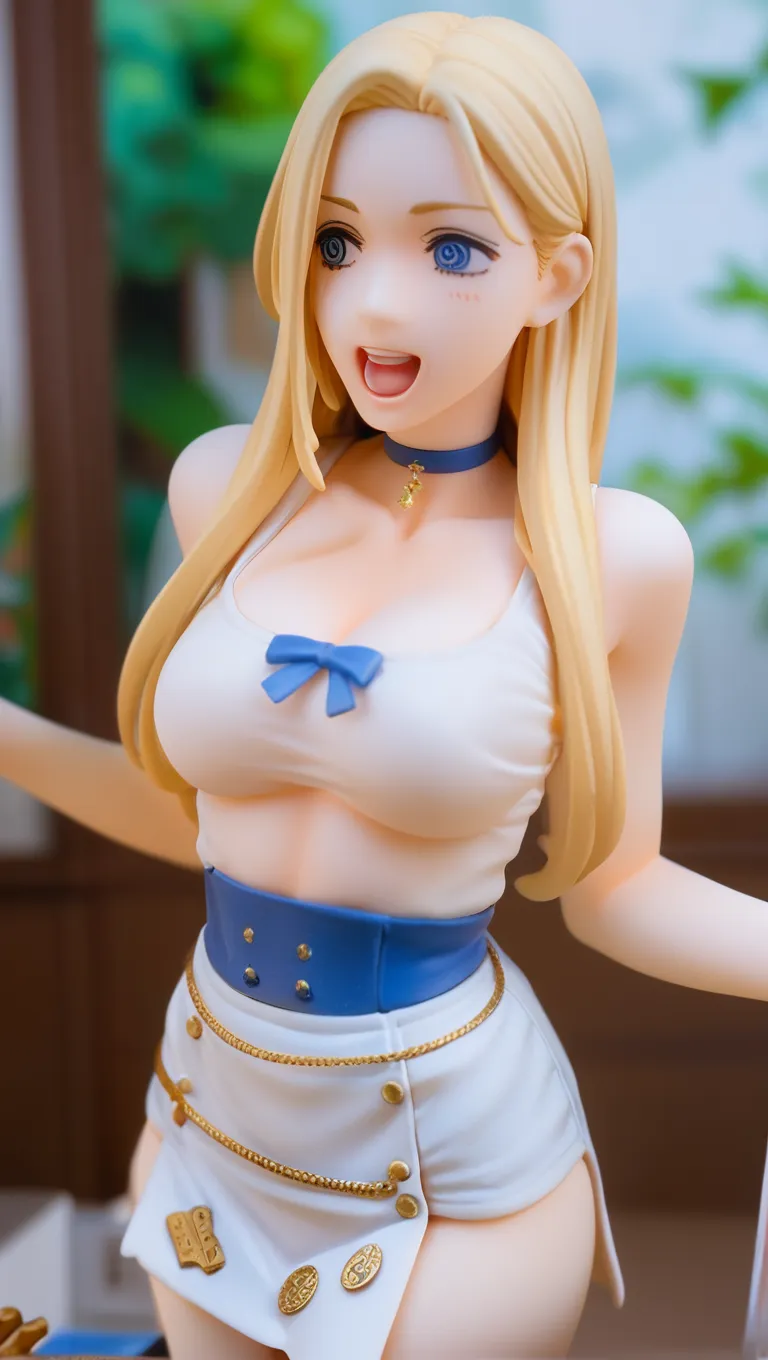 blond woman with big breasts posing for a picture in a white tank top, busty, babe, buxom chested, cleavage, large breasts size, large breasts, big breasts!, blonde, huge breasts, low cut top, cute woman, side boob, big breasts!!, blue eyes