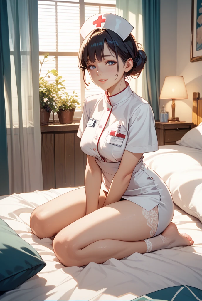 there is a woman that is laying down on a bed,pillow head, smooth white tight clothes suit, taken with canon 5d mk4, Surrealism female students, Surrealism female students, Realistic young gravure idol, pretty face with arms and legs, cute female student, taken with canon eos 5 d mark iv, taken with canon eos 5 d