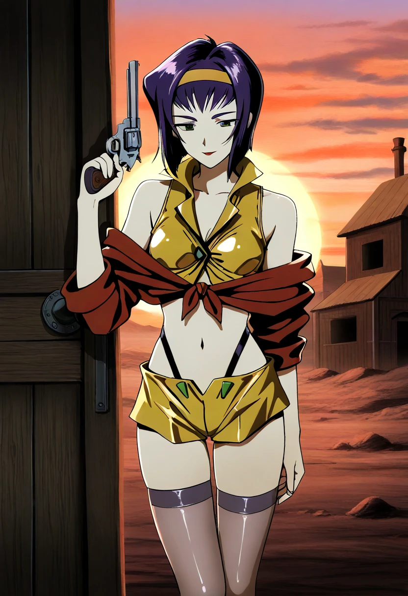 (Luxury hotel background,sofa,Vertical table lamp,Floor-to-ceiling windows:1.5),in style of Harry Bertoia, Girl with serious angry expression,Black Hair,Red Eyes,Shoot from behind,(Gangster Tattoo Show,Detailed tattoo:1.5),Very detailed,,High quality,Bare back,Bare shoulders,curved,pose,1990s \(style\),Black Sequin Dress, Stylish hairstyle, Fine jewelry, A stylish and personalized wide-brimmed hat,Huge and unique hat, Very detaileded shading,(posing,Dynamic Action,Expressive movements:1.8),Holding a gun,shooting,Gun in front of chest,shooting动作,