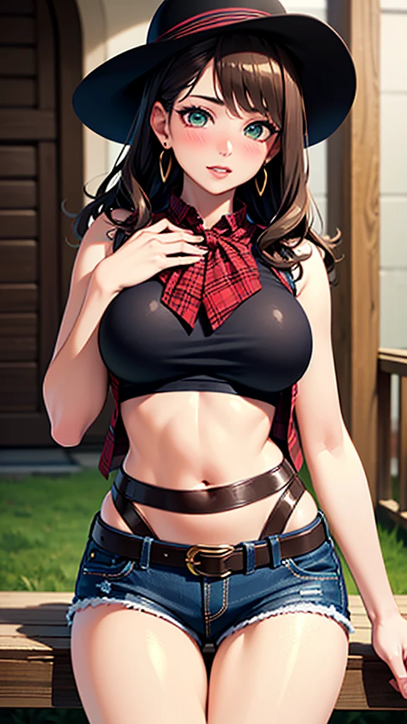 (((One beautiful woman:2.0))),(((NSFW:2.0))),((Nude:2.0))),(((Naked with a cowboy belt:2.0)),((Wear a watch on your wrist:1.0))),((Blushed:1.8)), Beautiful detailed girl, Very detailed目と顔, 緻密でBeautiful Eyes, Very detailed, High resolution, Highest quality, masterpiece, Very detailed, 8k wallpaper, wonderful, finely, Highest quality,(((Standing in front of a wooden wall:2.0)))),Beautiful Eyes,(((Full body shot:1.6))),((Drinking whiskey:1.4)),(((Hands on chest:1.8))),(((Drunk:1.8))),(((Crying hard:1.8))),(((Are standing:1.2)))
