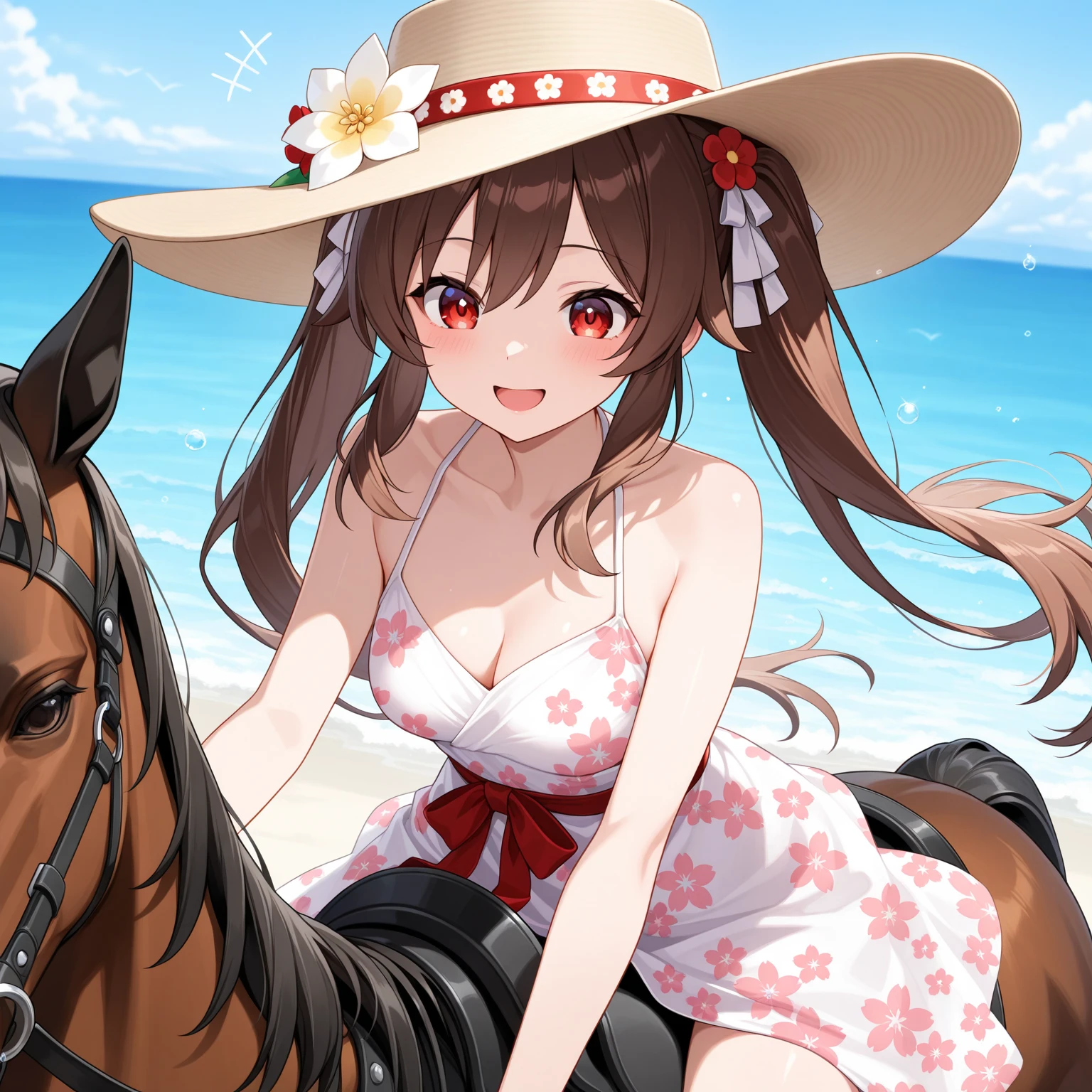 Highest quality, masterpiece, figure, wallpaper,One woman, Beautiful detailed woman, Highly detailed eyes and face, Beautiful attention to detail, Brown eyes,,Brown Hair ,crisp finger, clear background, deep night、Big earrings、bracelet,28 years old,Are standing,Large Breasts、Nipples、nude、Blowjob,semen,Being Raped,rape、sexual behavior、Swimwear、long hair,Horse Girl,Horse&#39;s ears