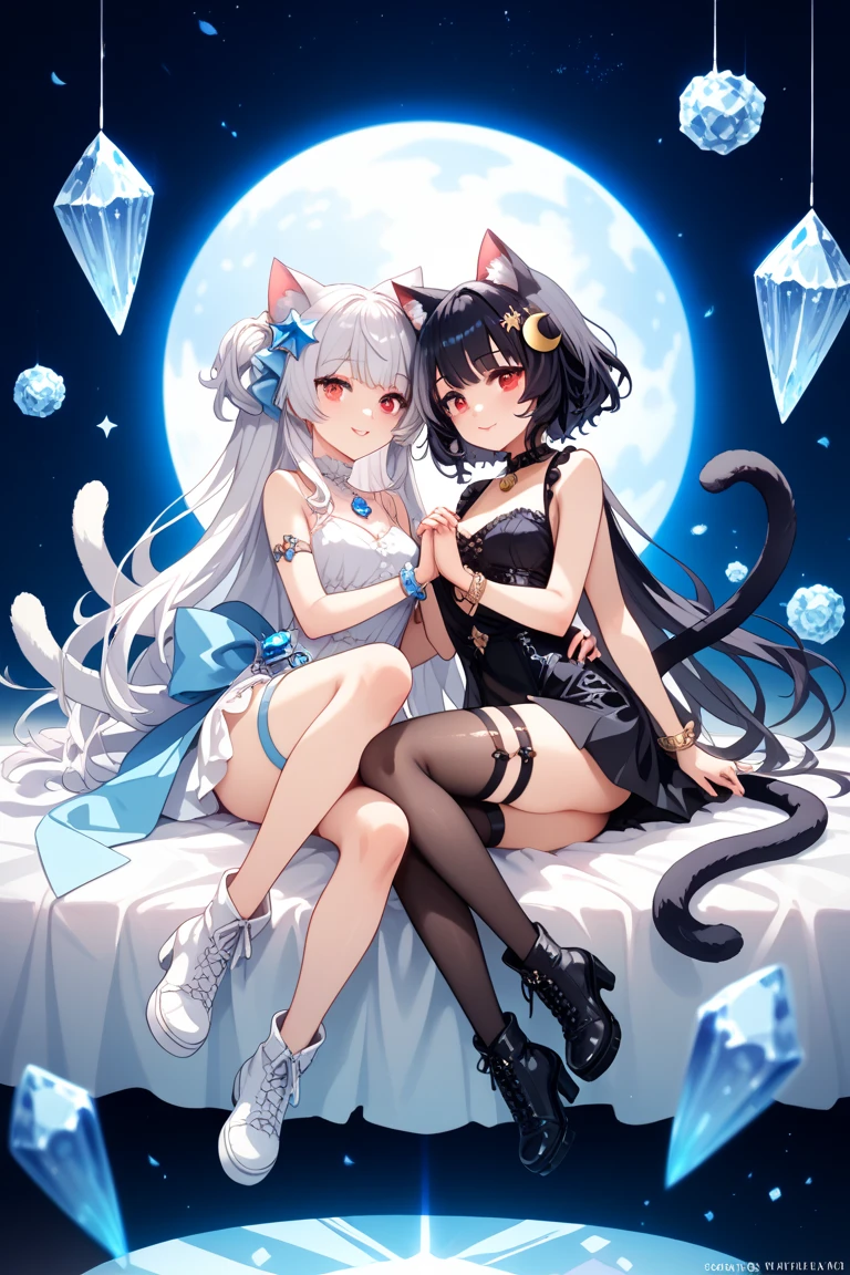 ((best quality)), (Ultra Detailed), ((Extremely detailed)), (fair), ((Kawaii girl)),  ((Ultra HD)), (masterpiece), (high quality), (best quality), (4K), (high quality), （2 girls）, （Hug each other），Parted bangs, ((Hair intake)), Long hair, （Random Hairstyle）， Larger breasts, slim body, （one piece swimsuit）, （Transparent fabric） Revealing underwear super short transparent skirt succubus normal arms