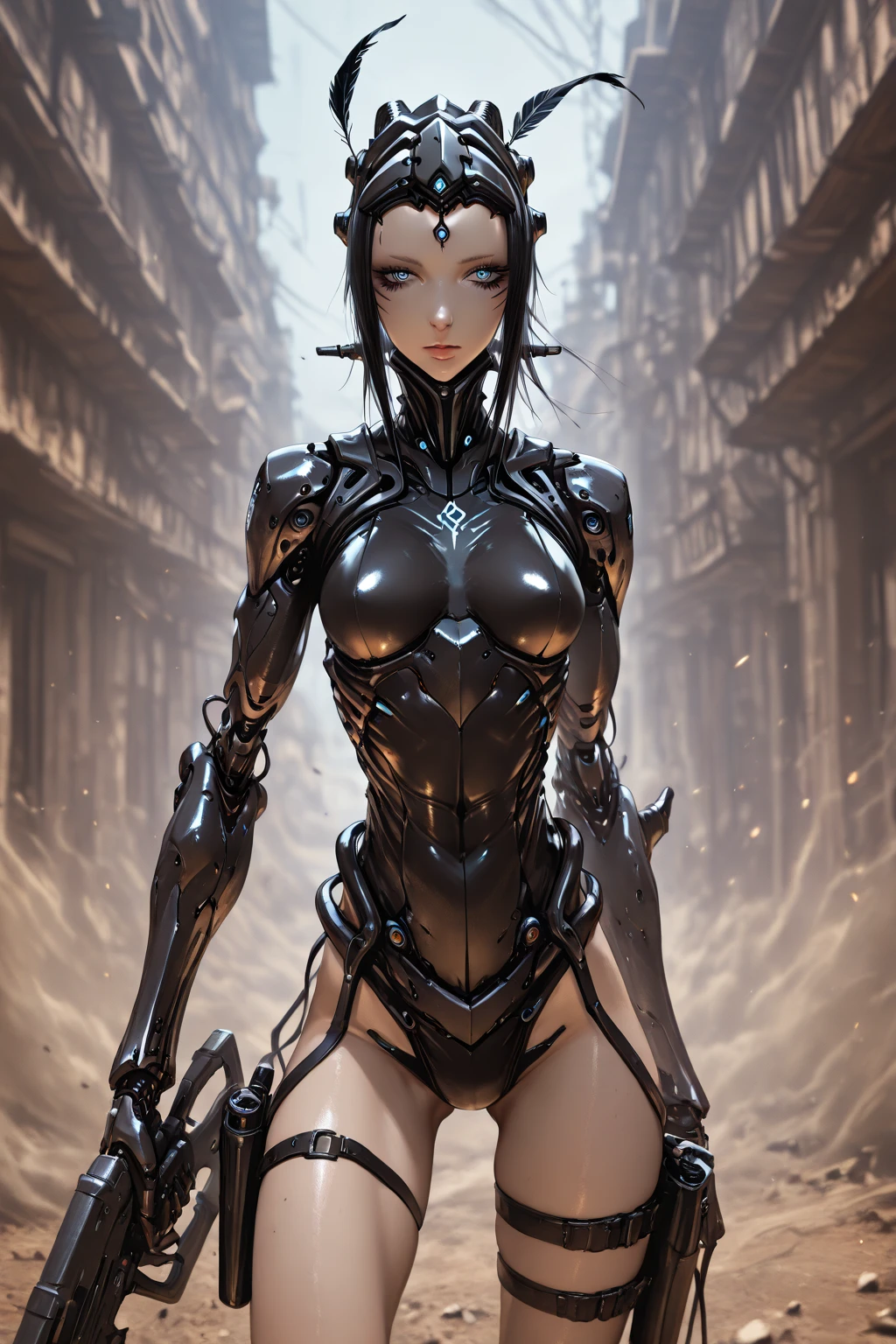 (Magazine Cover:1.4),Bold text,(masterpiece、8K、Ultra-delicate、hight resolution),(((Female Ultraman))),(((No muscles,large Boob))),erected nipples,(her head is tapering,The body is made of red and silver,blue armor,The arms present a streamlined design,On the chest there is a round calculator,Looks tall and thin,The overall shape is streamlined、Modern),posed for photo,high-angle,city ruins,backgroung details,NSFW,Cameltoe,groin focus,the morning sun,((Open pussy:1.2)),((wet pussy:1.4)),(silver ponytail:1.1),red blush,Crying face,from below,(muscular legs:1.3),cum,((Shibari, arms behind back:1.4)), ((hands on back)), ((amarrada com cordas)), ((hands tied back)), ((rope restraint)),((Dog collars and leashes)),from behind