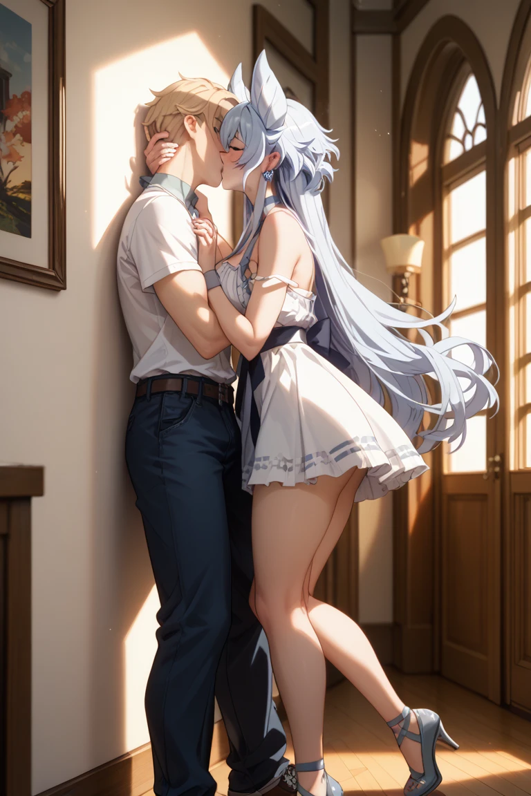 NSFW,masterpiece,Highest quality,High resolution,Super detailed,Shiro \(no game No life\),Long Hair,Multicolored Hair,Hair between the eyes,Gradient Hair,Yellow Eyes,Flat Chest,(High-quality sexy mini dress),Shopping mall,Crowd,(Oho face),Embarrassed,blush,Leg spread,excited,Estrus,smile,orgasm,Falling into Pleasure,(Climax),(Squirting),(Ahegao),Roll your eyes、squint,One man,(Having sex),Embrace,From the side
