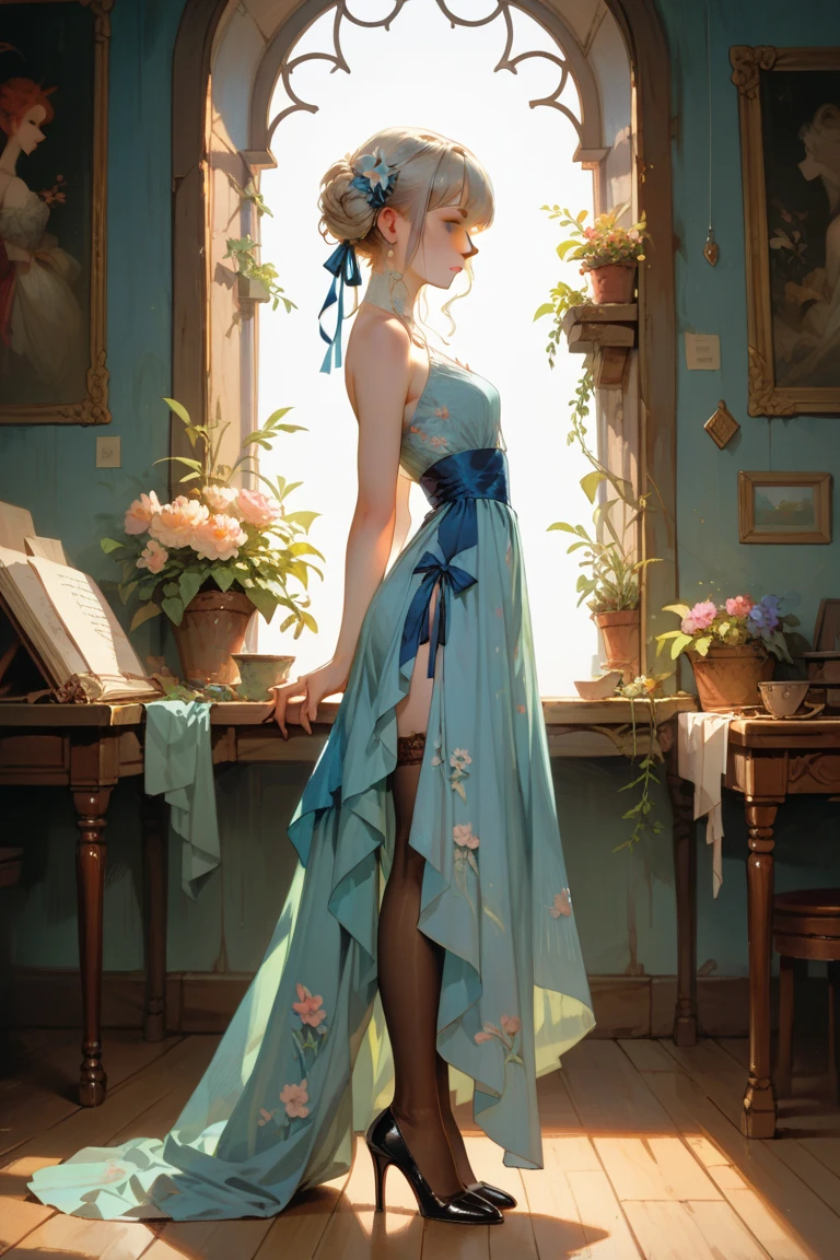 Masterpiece, high quality, top quality, highly detailed, extremely detailed, ultra-realistic, 4K, 8K, 16K, delicate anime style illustration. Cinematic lighting, graceful and beautiful painting with the theme of "feet".