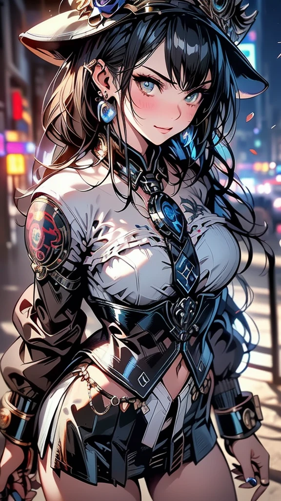 a beautiful cyborg girl, hyper realistic, intricate details, glowing circuitry, complex mechanical parts, glossy metallic skin, piercing eyes, natural flowing hair, graceful pose, moody dramatic lighting, cinematic atmosphere, muted color palette, highly detailed, 8k, photorealistic
