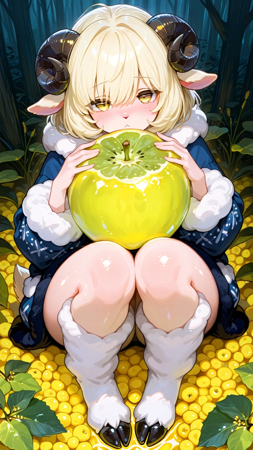 , flat , sunbathing, 8 years old, lying down, loli, outside, smiling, sunny, bright sunlight, eyes closed, grass, blonde hair, pointy ears, hat, masterpiece, best quality