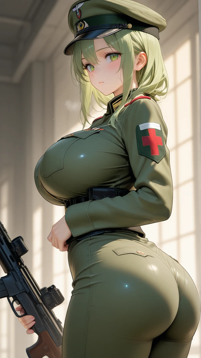 Large breasts of the Nigerian army Completely naked