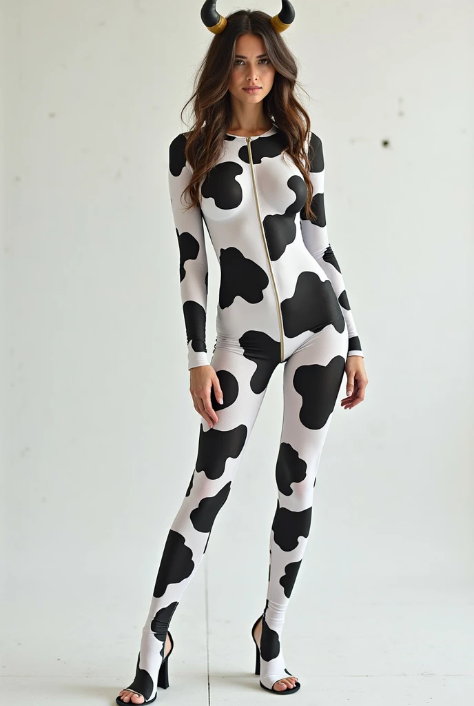 the beautiful,slender thin and prettiest Malaysian muslimah adult girl with beautiful cheeks wears white colour leopard print lycra turtleneck unitard catsuit covered with black seamless spots and always wear white leopard colour print lycra elastane stretchy dance wear hijab covered with leopard seamless spots.She always wear a pair of glasses