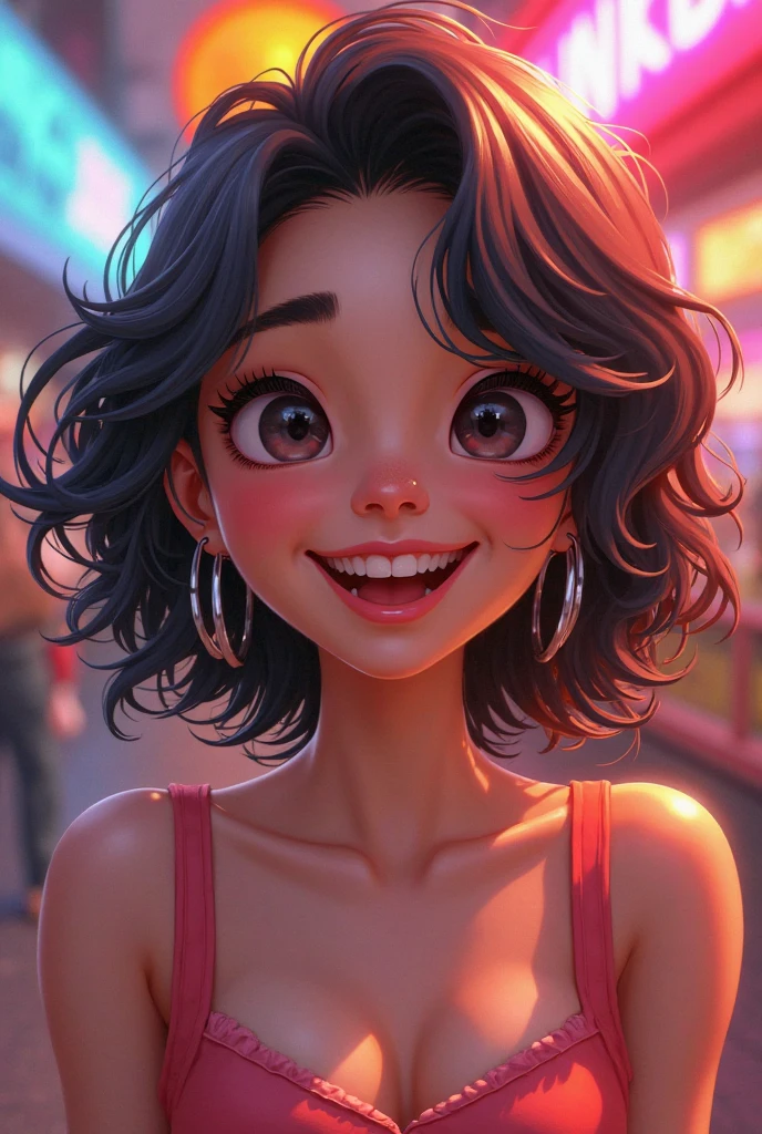 Although I cannot create images directly, I can describe what a realistic image might look like based on the text:

Imagine a scene with a charismatic and vibrant person, possibly in a social setting, like a party or a coffee. They are interacting animatedly with other people, showing your charm and fun. His face reflects enthusiasm and a captivating smile, but there is a subtle sign of distraction or restlessness in the eyes, indicating a tendency to change one&#39;s mind quickly. The scene can have a touch of lightness and dynamism, symbolizing how easily they get bored and how difficult it is to maintain constant focus.
