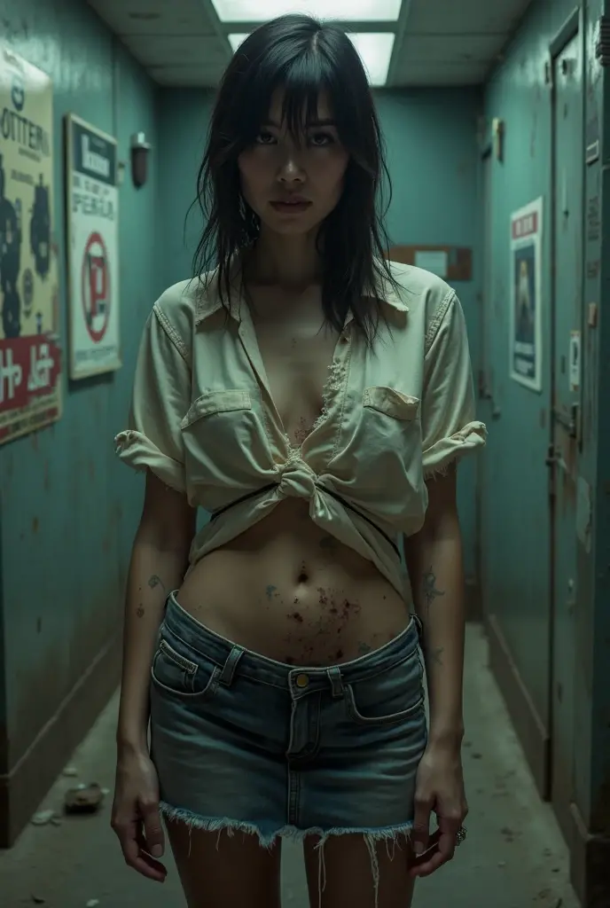 (((Elle Graham:1.5))), (((15yo:1.3))) cute teenager, cute, (((young face:1.3))), (((adolescent body proportions:1.3))), youthful appearance, ((tight hair bun:1.1)), small perfect breasts, flat chested, slim figure, skinny, runner's body, narrow hips, thin lips, narrow lips, with a terrified expression, totally nude, (exposed breasts), realistic nipples, anatomically correct nipples, (vagina), artful nudity, (full frontal nudity), (highdetailskin:1.2), 8K UHD, Digital SLR, Soft lighting, High quality, Fujifilm XT3, perfect figure beautiful woman:1.4, Slim abs:1.1, RAW photo. Full body view, (with the word "$20 anything" written on her chest), saliva, sweating, on the street in a ghetto neighborhood at night, trash and garbage everywhere, standing, standing obediently, ((standing at attention)), spreading her legs, lying down, on her knees, (bending over), ((dancing)), action, playful, frolicking, motion, teasing, confident. Various poses, cowboy shot.