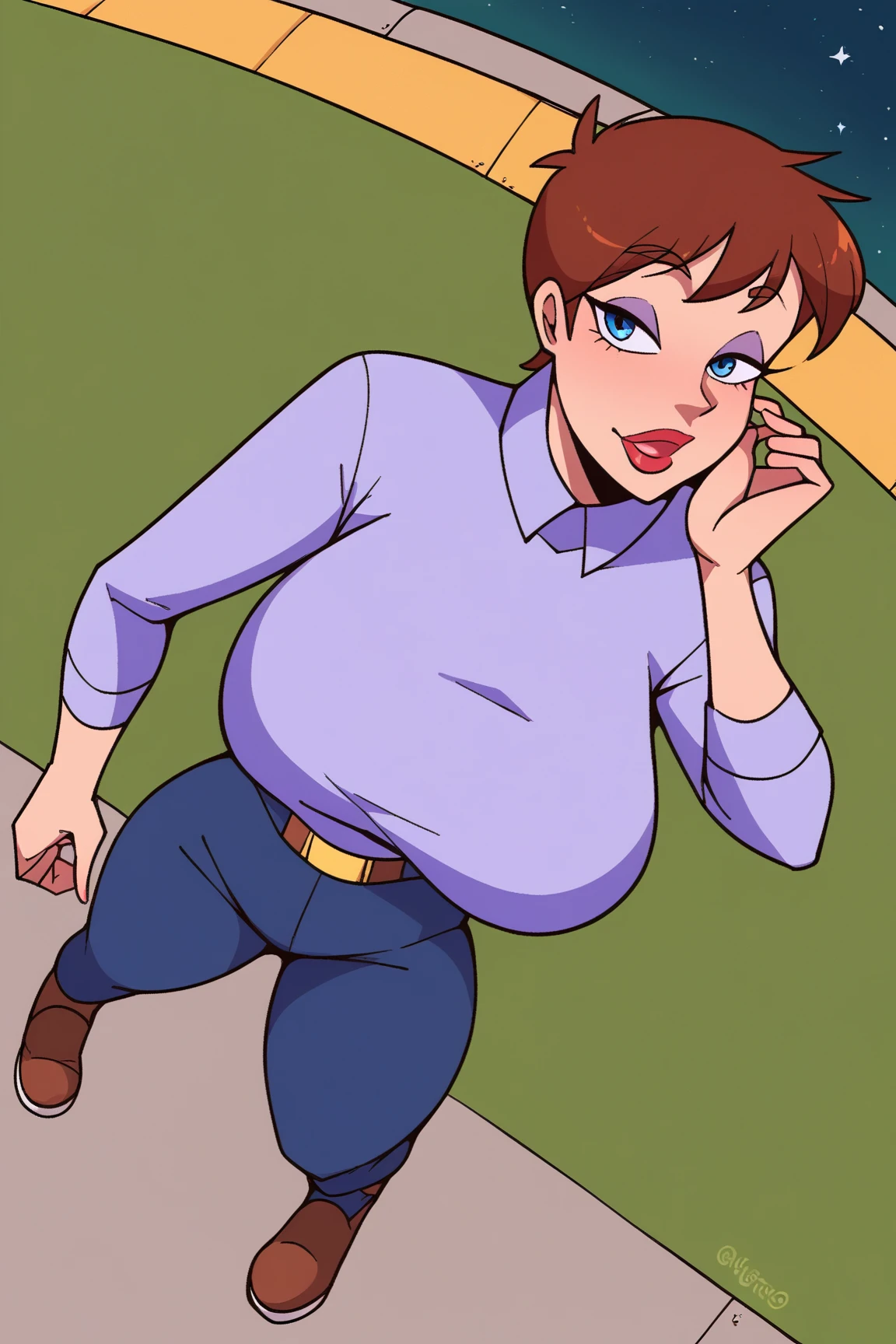 The Incredible, 3D:1.5, 2futanari:1.1, huge dick, big cock futanari, poured, Brown hair, violet parr:1.1, super cumshot:1.5, Public, helen parr sex violet parr:1.1, sex penetration