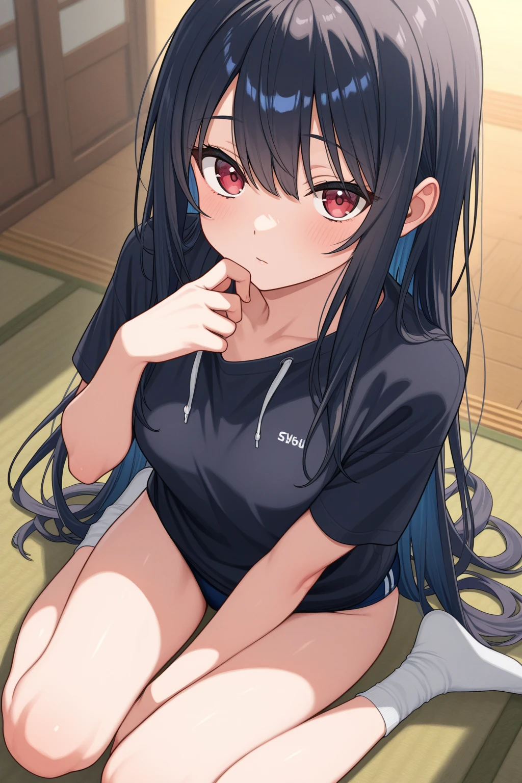girl、、Private Server、Clothes falling apart、masturbation behavior、Touching the pussy、sexual excitement、Red face、Sigh、Close your eyes