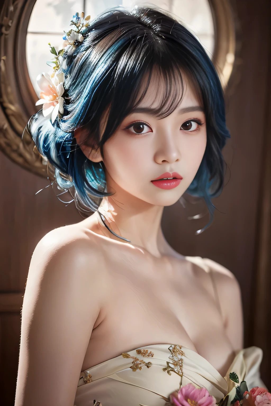 (Browsing Caution:1,4),Mix 4, (8k, RAWphotograph, Highest quality, Tabletop: 1.45), (Realistic, Realistic: 1.37),illumination, night, プロのillumination, photographn mapping, Radio City, Physically Based Rendering, Gradient Brunette, 高品質のphotograph, High resolution, 1080P, (Detailed facial depiction), (Detailed description of the hand), (Delicate CG), Extreme light and shadow, Rich details, (Detailed facial features), (Highest quality), Look in front of you, Highly detailed face, Highly detailed lips,  超High resolution, (Faithfulness: 1.4), photograph, 1 girl, [(sad)],  , Thin limbs, movie, Cool pose, I Cup, Highest qualityな完璧なボディ, photographのような, (1 girl: 1.3), Perfect balance, (Huge, Perfect breasts, Areola),(Realistic, Photorealistic:1.37),One Girl, Cowboy Shot,Professional Lighting, Photon Mapping, Radio City, RAWphotograph、(Photorealistic:1.4)、Octane Rendering、Complex 3D rendering with ultra-detail, Studio Soft Light, Rim Light, Vivid details, Super Detail, Realistic skin texture, Detailed aspect, Beautiful details in the eyes, Highly detailed CG Unity 16k wallpaper, compensate, (Detailed Background:1.2),Highest quality, 超A high resolution, Tabletop, One Girl, One girl,alone, Upper Body,View Viewer, ((Black Background:1.4)), Bobcut, short hair, Multicolored Hair, compensate , Lips parted, Black Lips, eyeliner, Gothic, Goth Girl,((Multicolored Hairの色:1.4)),((全身全naked)),(((nsfw))),((naked)),((Small breasts:1.3)),((((naked)))),((Pixie Cut:1.2))