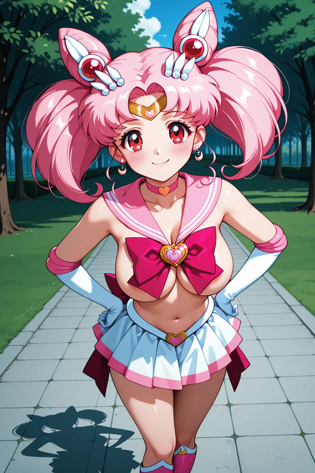 (masterpiece), night, full moon, (crazy, crazy smile, yandere:1.2), 1girl, short hair, bob hair, medium breasts, (heart-shaped pupils:1.3), hands on own face, open mouth, cat ears, (lamia:1.2)