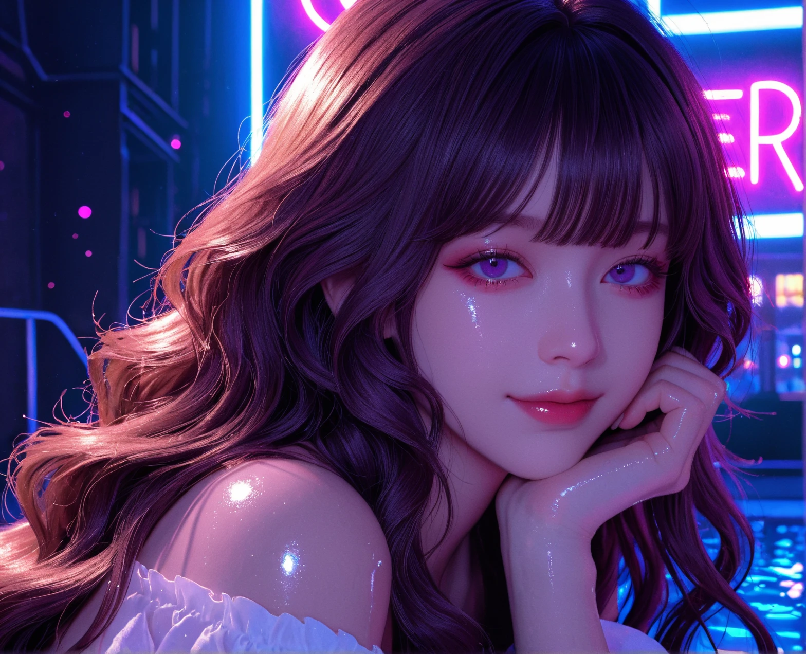 , big , beautiful face, ultra realistis 