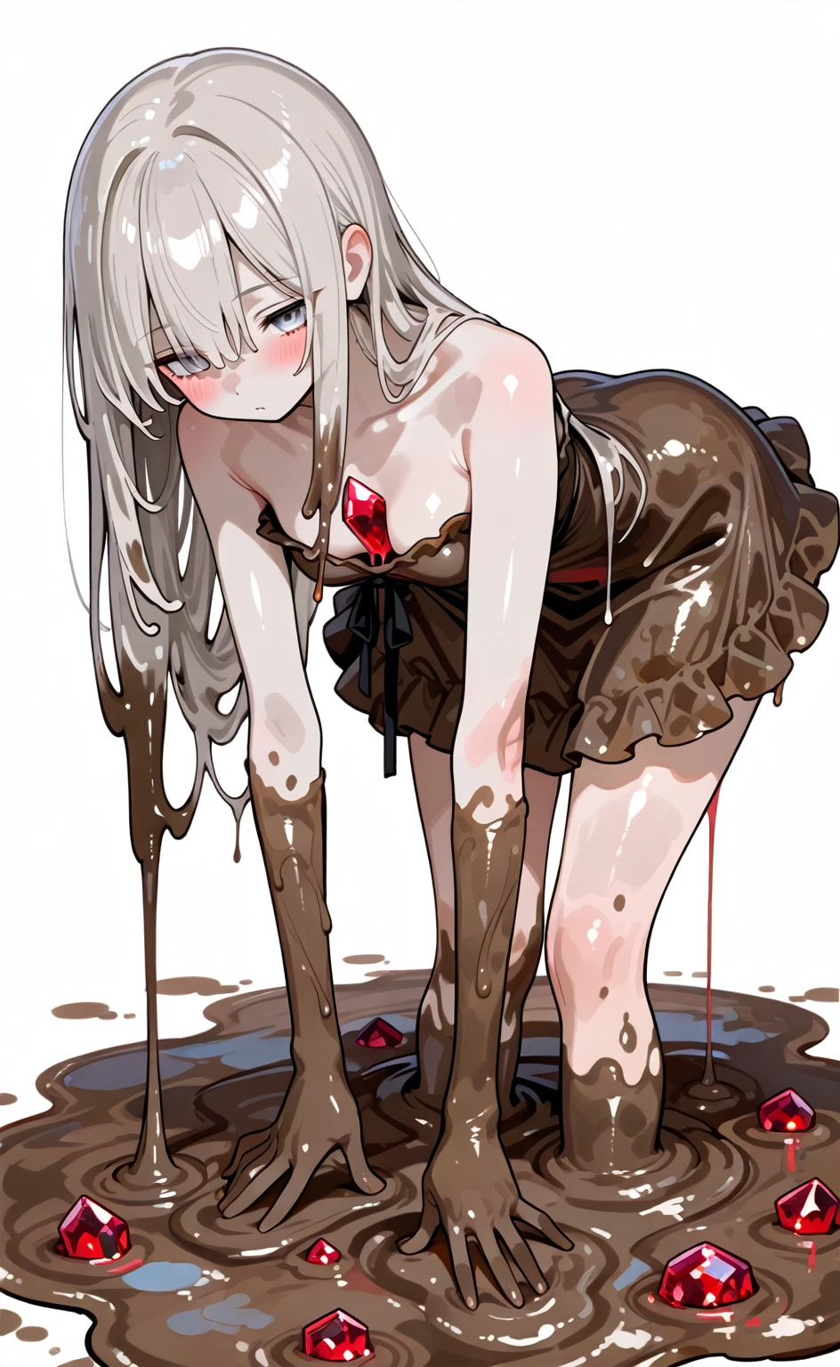 (((nsfw))),((((best quality)))),(((((((ultra detailed)))))))),(((megami magazine))),(((((((in small Private room))))))),(((black wall))),(((((1loli))))),(((((petite))))),(((((large breasts))))),((((((nude)))))),((((((sitting on chair)))))),(((((Spread legs))))),(((((open legs))))),((((spread pussy)))),((((pussy juice)))),((((sweat)))),(((((steam))))),(((((arm up))))),(((((armpit))))),(((((hand in own hair)))))),((((very long straight hair)))),(((black hair))),((smile)),(happy),surprised,(afterglow),orgasm,((open mouth)),(((((cum on hair))))),(((((excessive cum))))),(((((cum in pussy))))),(((((cum drip))))),((((cum facial)))),((((cum on belly))))