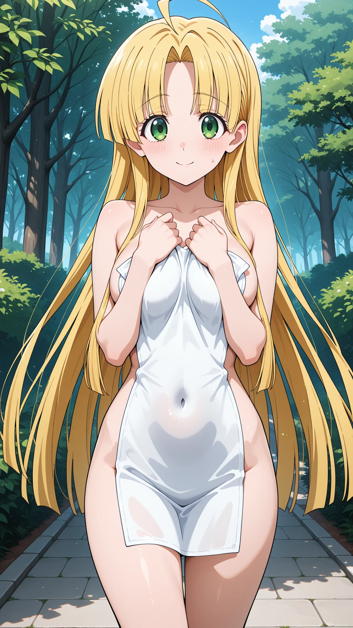 (8k、RAW Photography、top-quality、​masterpiece:1.2)、(realisitic、Photorealsitic:1.2)、(超A high resolution)、(ultra-detailliert)、absurderes、masuter piece、(Portrait of a petite girl)、(fullnude:1.5)、(detailed facial features)、(detailed shiny eyes)、Beautiful 18 year old woman:1.4、(fullnude、I'm not wearing anything、Nothing attached)、(camel's toe、cammel toe、vulvashaped:1.4)、(fullnude:1.5)、Face with the perfect golden ratio、Perfect litthing、perfect-composition、Perfect big eyes、flawless skin、Perfect skeleton based on anatomy、Perfect fingers、small but perfectly shaped breasts,、small tits、Silky shiny platinum blonde hair、Wet and see-through(camel's toe、pink nipples)、small, taut breasts、Non-saggy breasts、Lack of cleavage、The body is soaking wet、Medium straight hair、a smile、thin pelvis、Thin leg、Background visible from between the legs、Open legs、photon maping、profetional lighting、stroboscope、Shooting using a reflector board、shining white skin、Hands are on the side or back of the body、Background with:Rapids deep in the mountains、Very transparent river water、There are huge boulders、